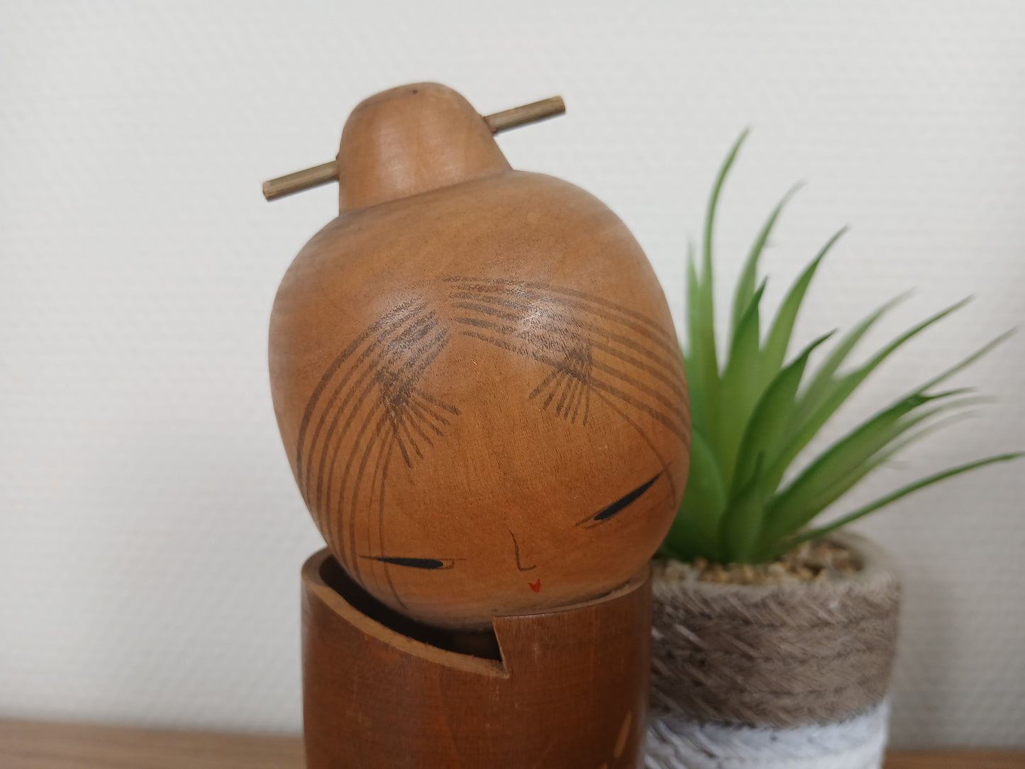 Vintage creative kokeshi by Sato Suigai (1920-)