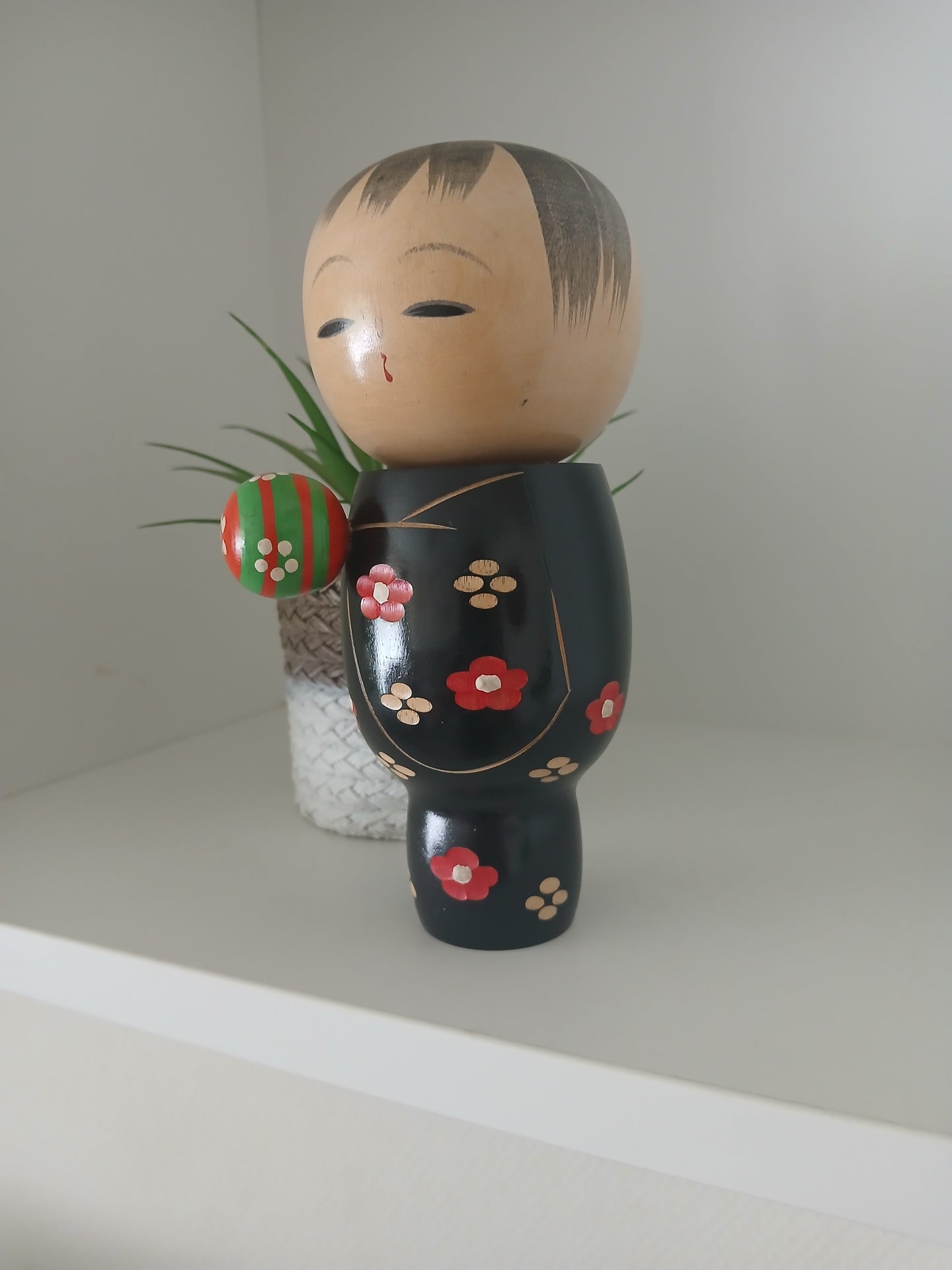 Vintage creative kokeshi with ball