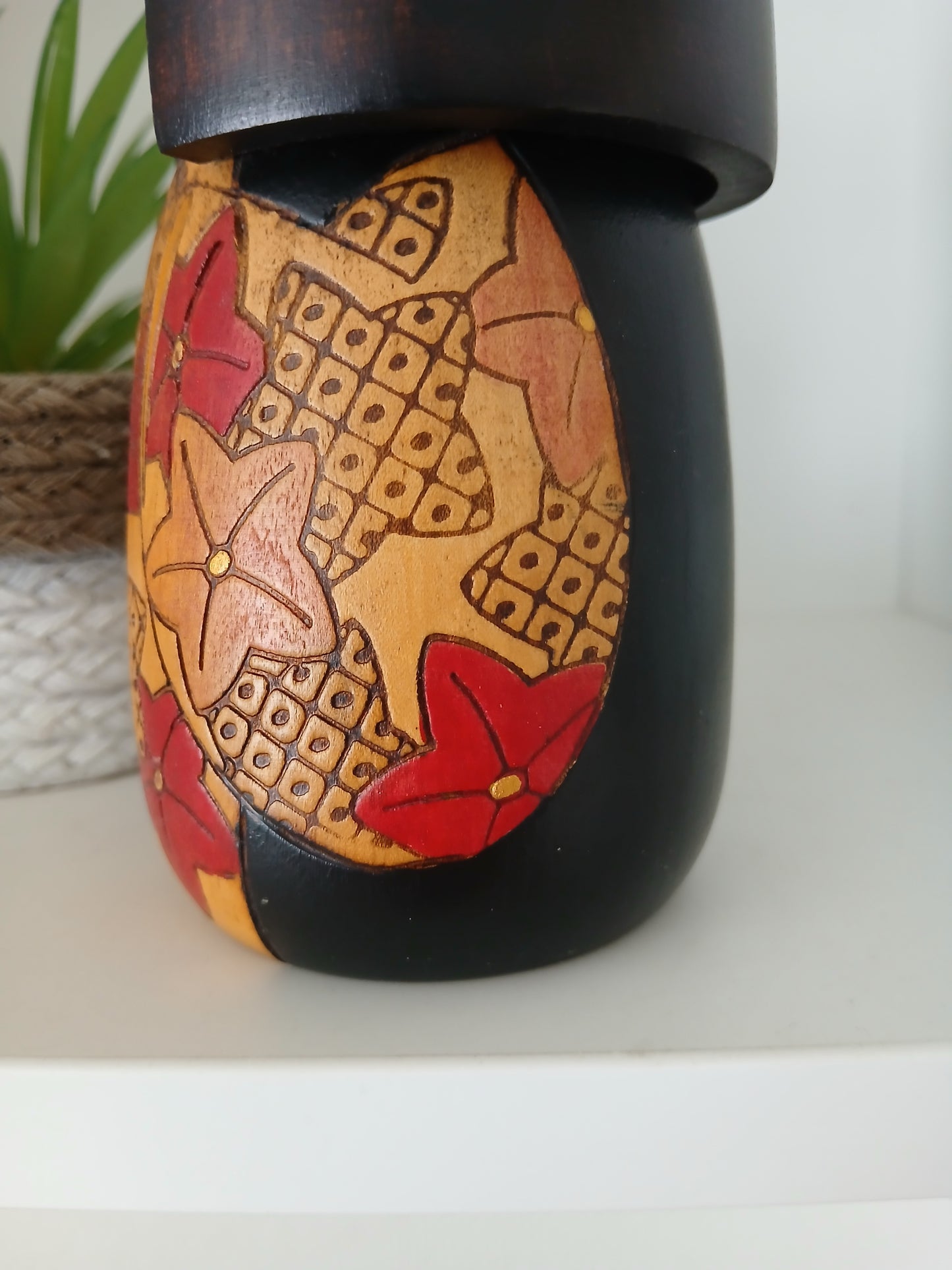 Rare Vintage Gumma Kokeshi By Kazuo Takamizawa (1927-)
