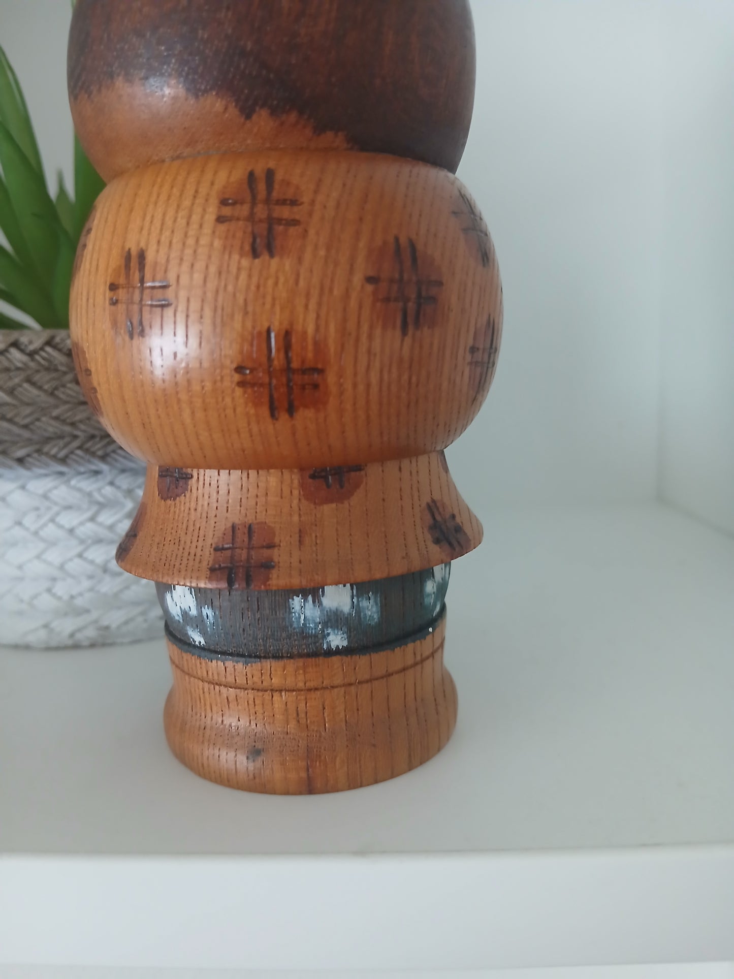 Rare Vintage Sosaku Kokeshi by Aoki Ryoka (1931-)