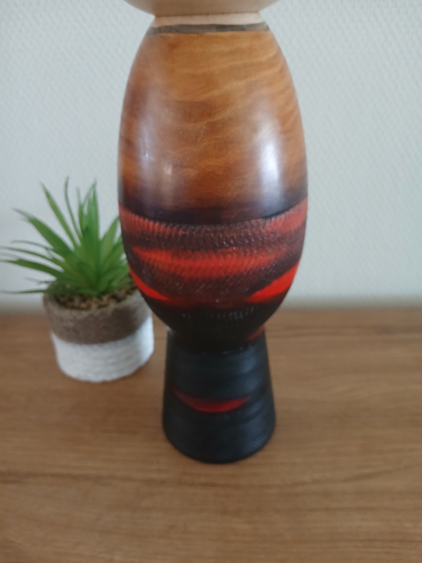 Vintage creative kokeshi by Masao Watanabe (1917-2007)