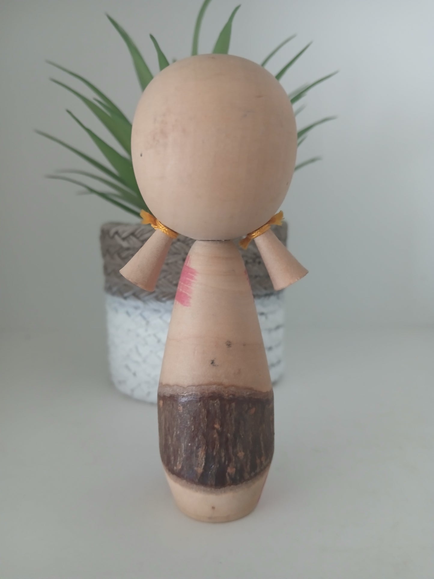 Cute creative kokeshi with lovely pigtails