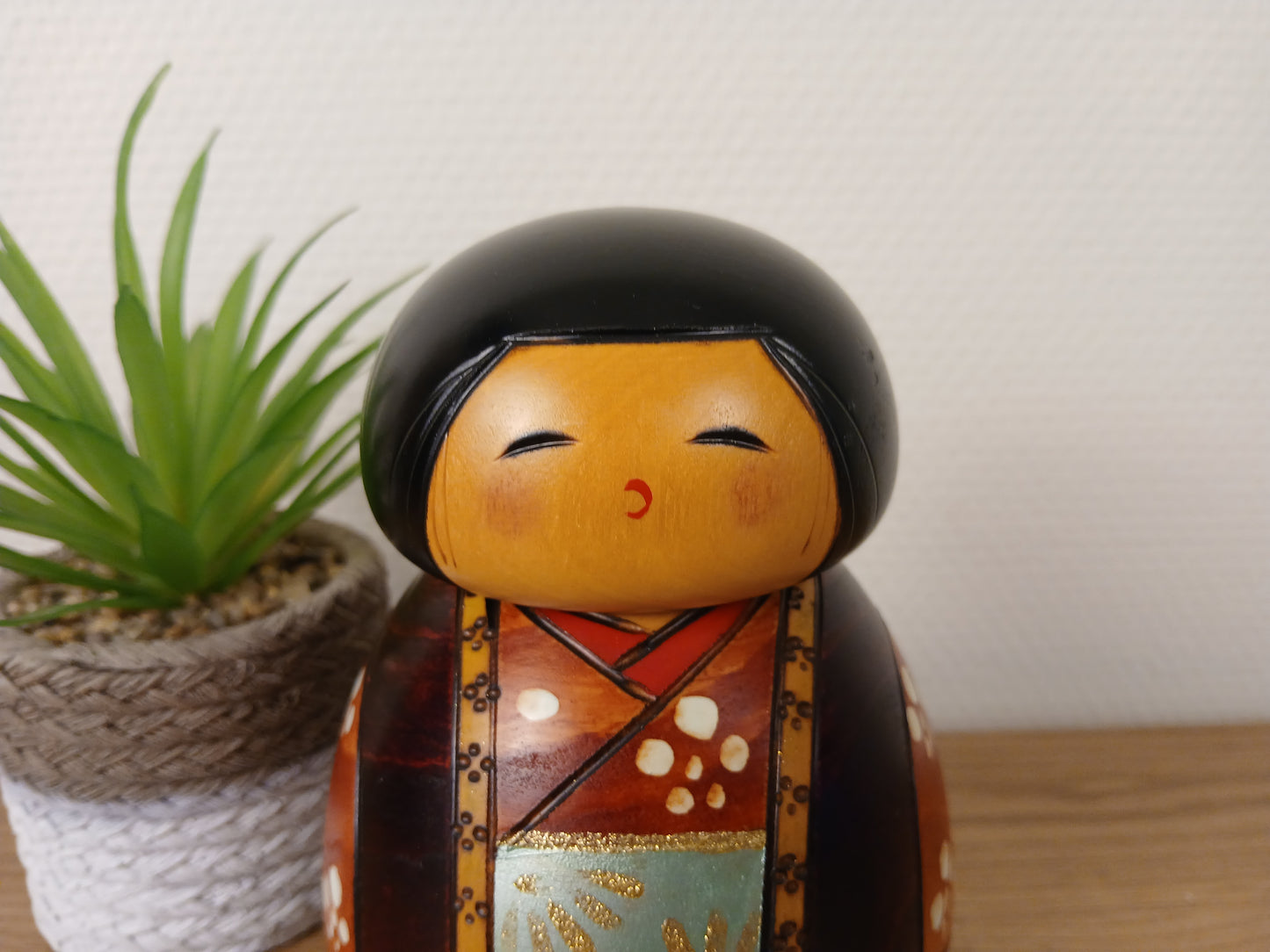 Vintage creative kokeshi by Toshio Sekiguchi (1947-)