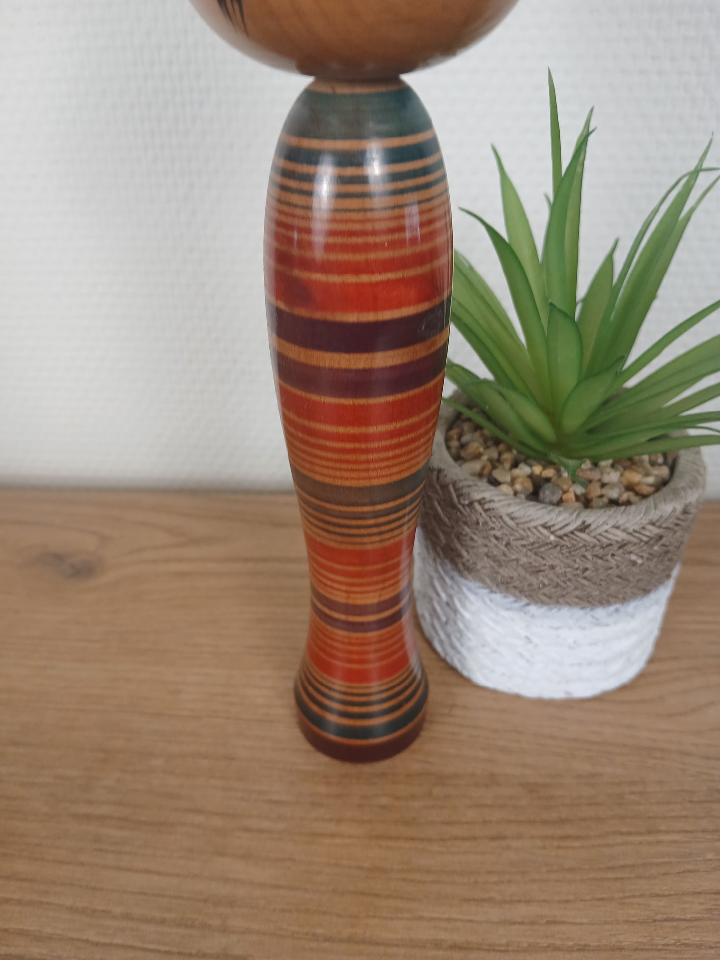 Vintage traditional Togatta kokeshi by Eitaro Sato (1939-)