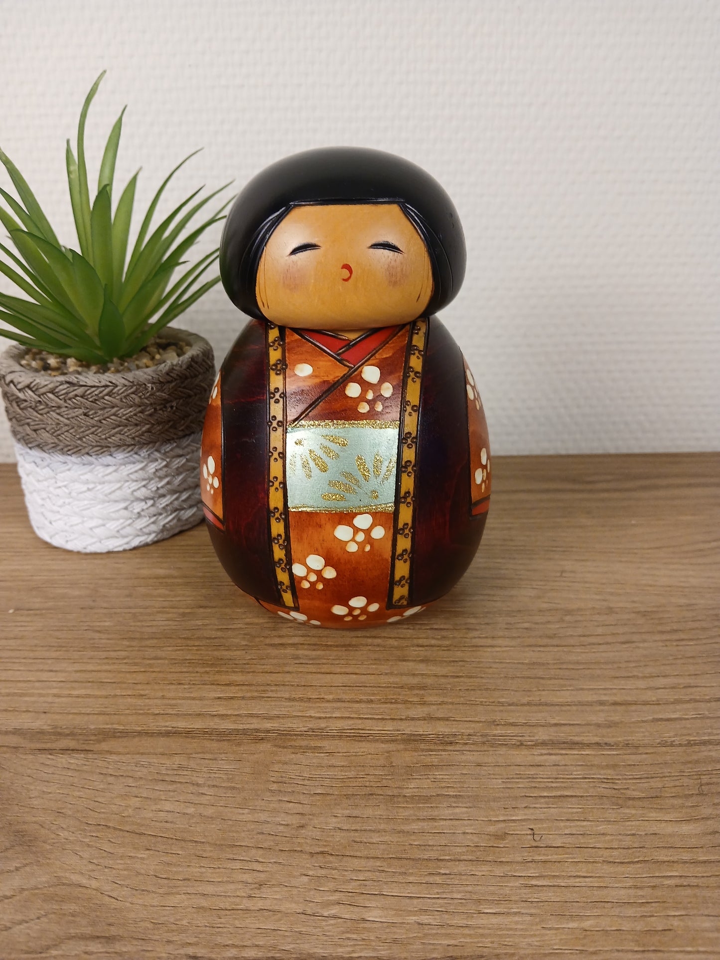 Vintage creative kokeshi by Toshio Sekiguchi (1947-)