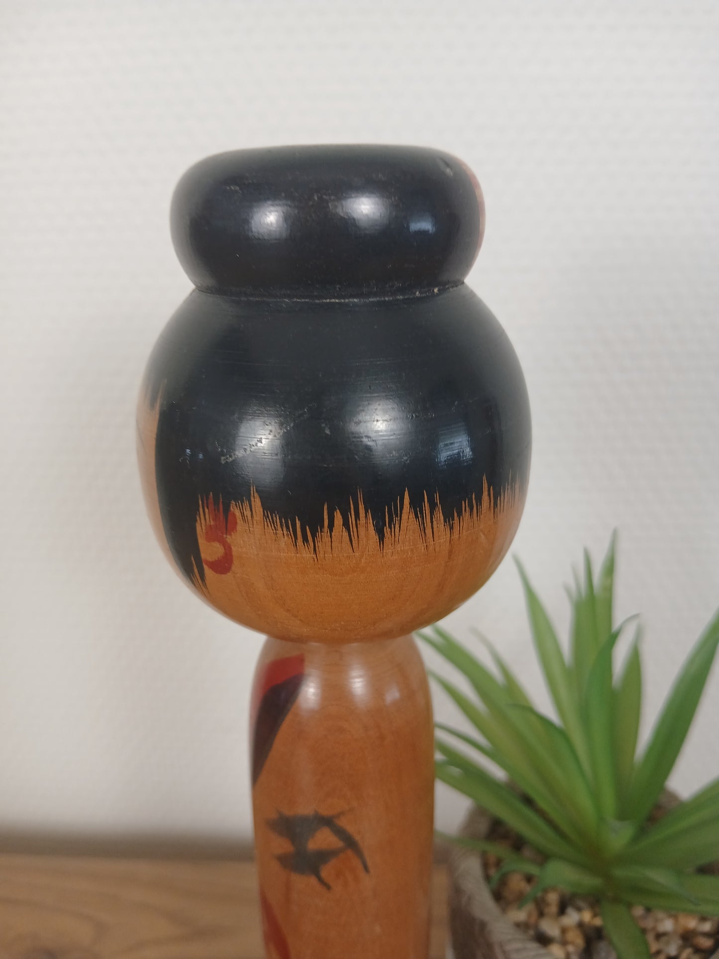 Vintage traditional Togatta kokeshi by Eitaro Sato (1939-)