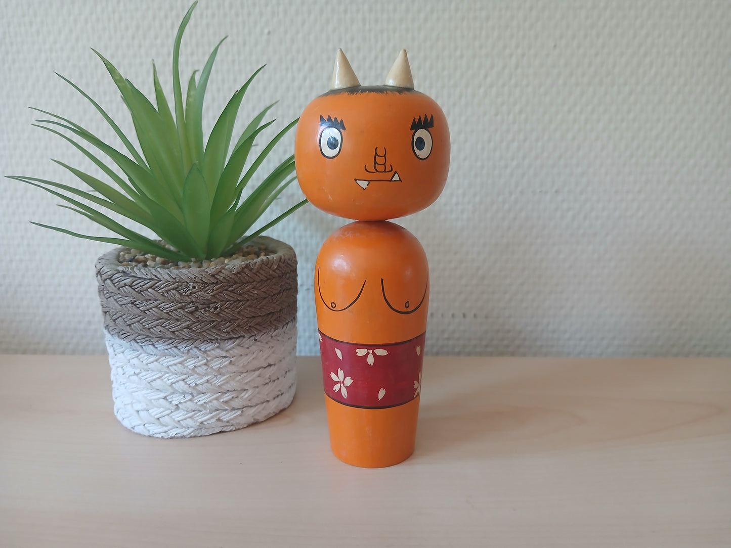 Vintage Oni kokeshi