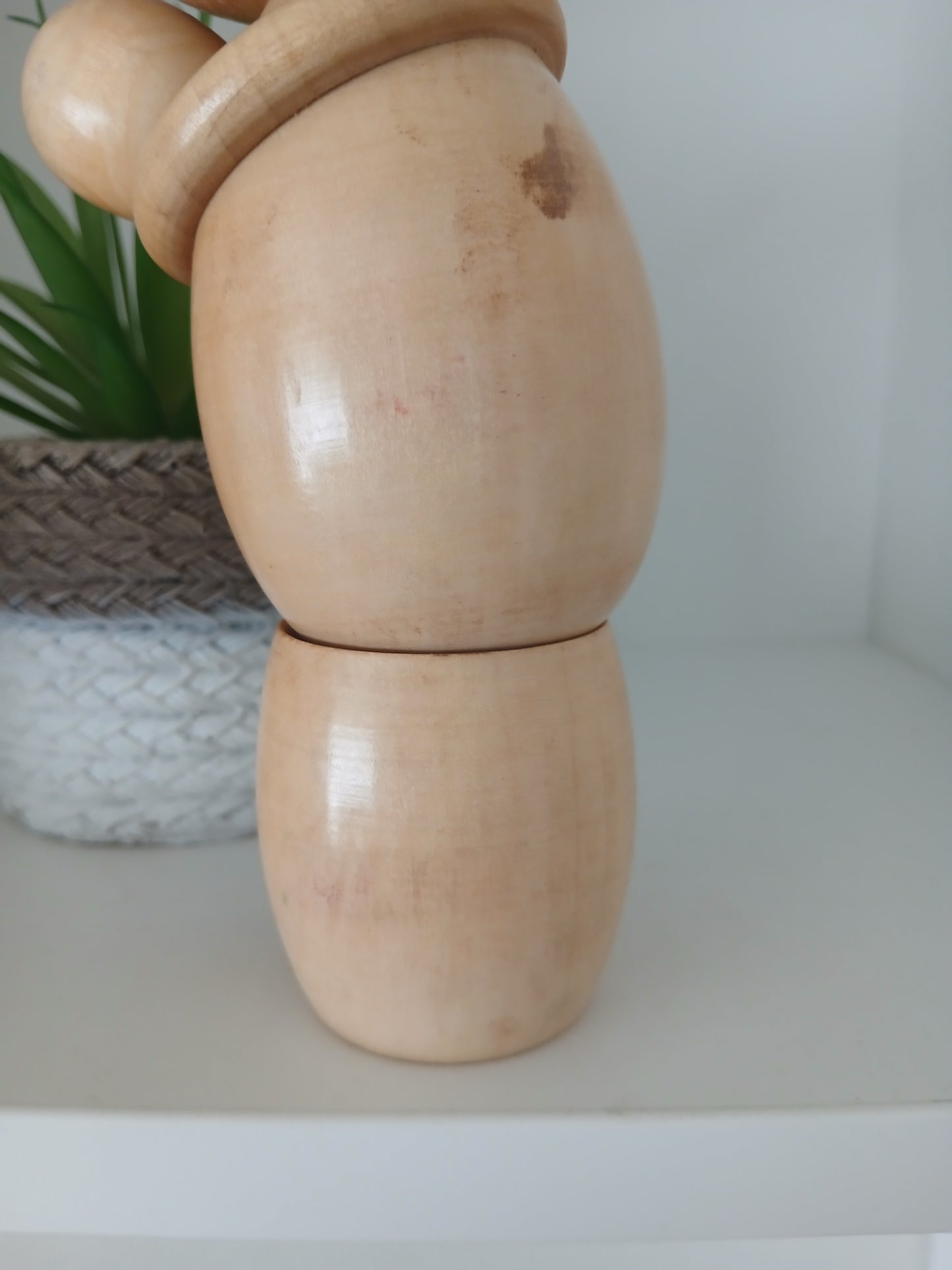 Vintage creative kokeshi by Yajima Suihou (1915-)- Mother and child