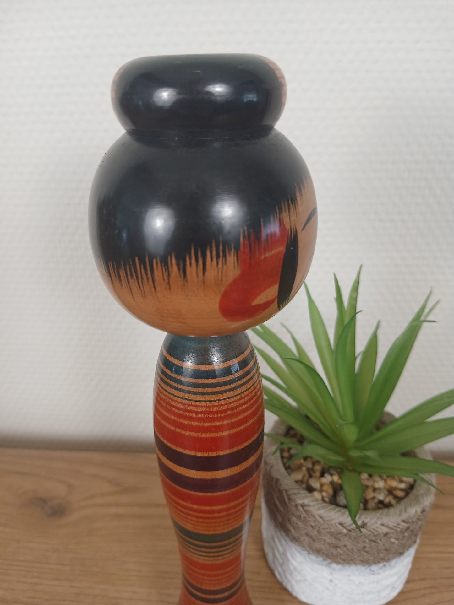 Vintage traditional Togatta kokeshi by Eitaro Sato (1939-)