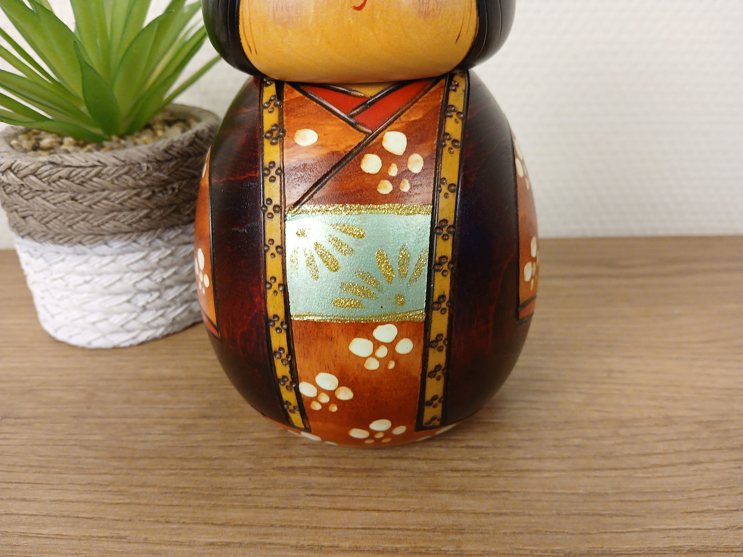 Vintage creative kokeshi by Toshio Sekiguchi (1947-)