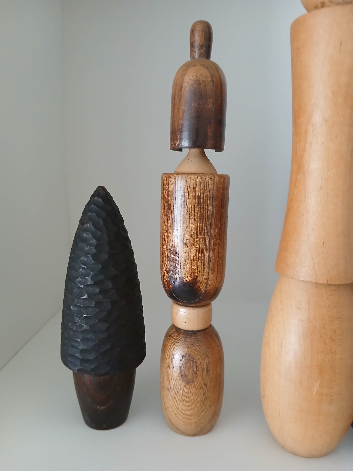 Set of 4 kokeshi by Shozan shido (1932-1995)