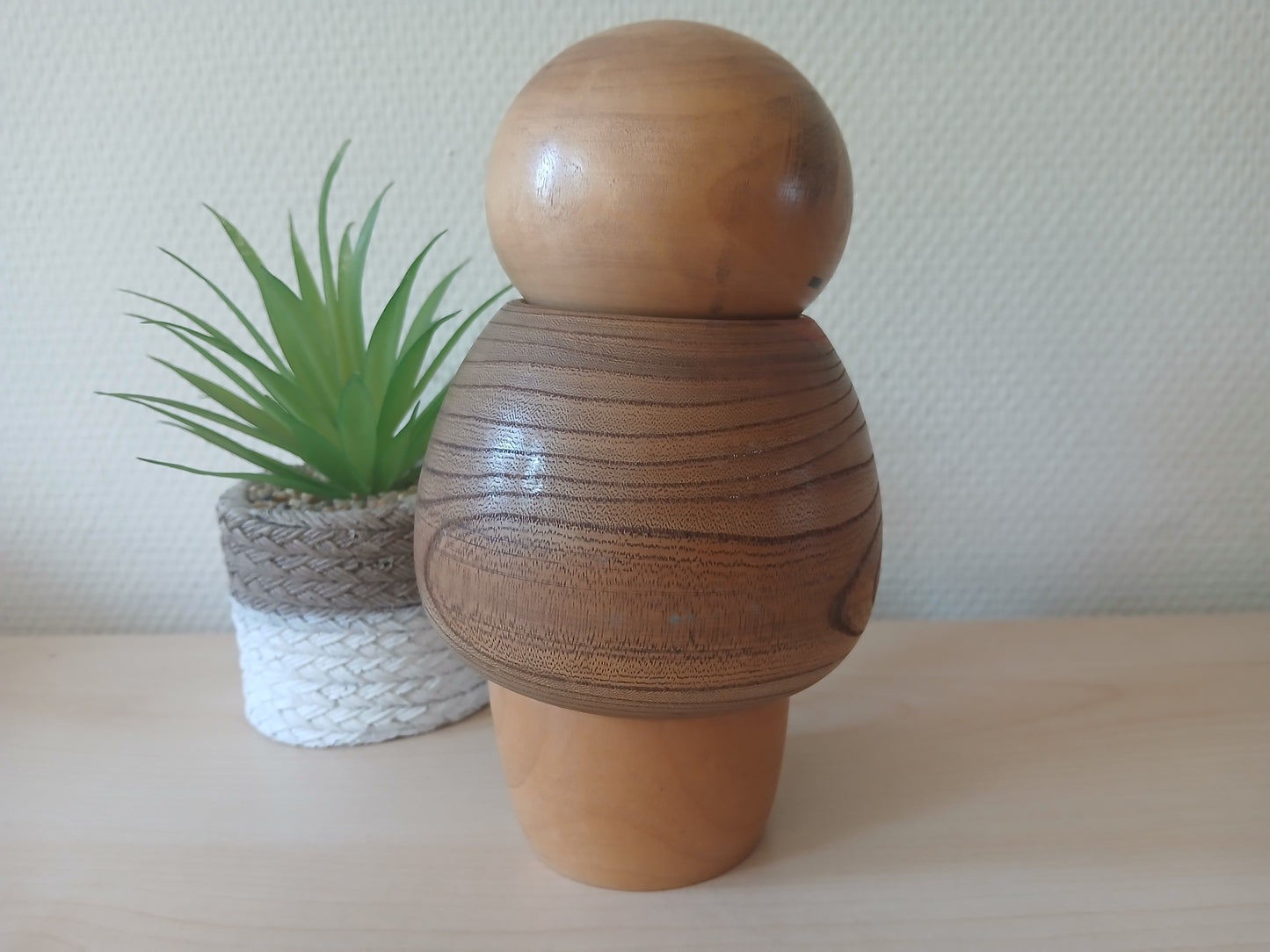 Vintage creative kokeshi by Masao Watanabe (1917-2007)