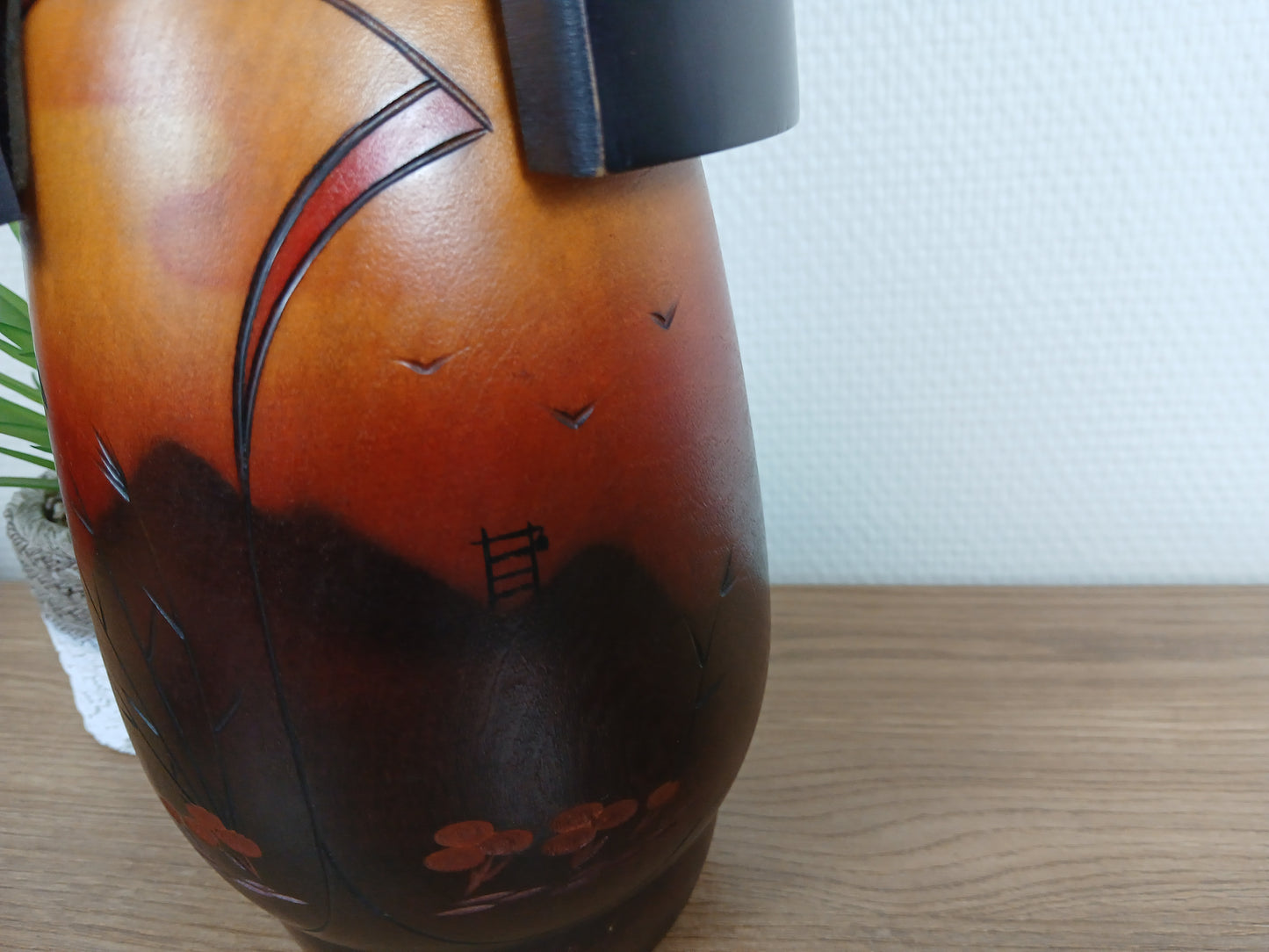 Vintage big chunky Gumma Kokeshi by Masae Fujikawa (1942-2015)