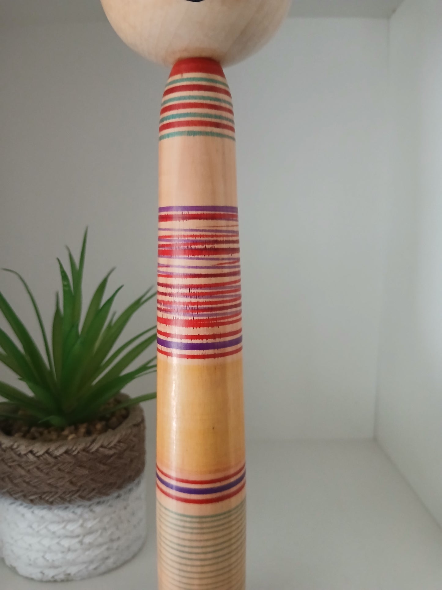 Vintage traditional Nakanosawa kokeshi by Iwamoto Yoshizo (1912-1973)