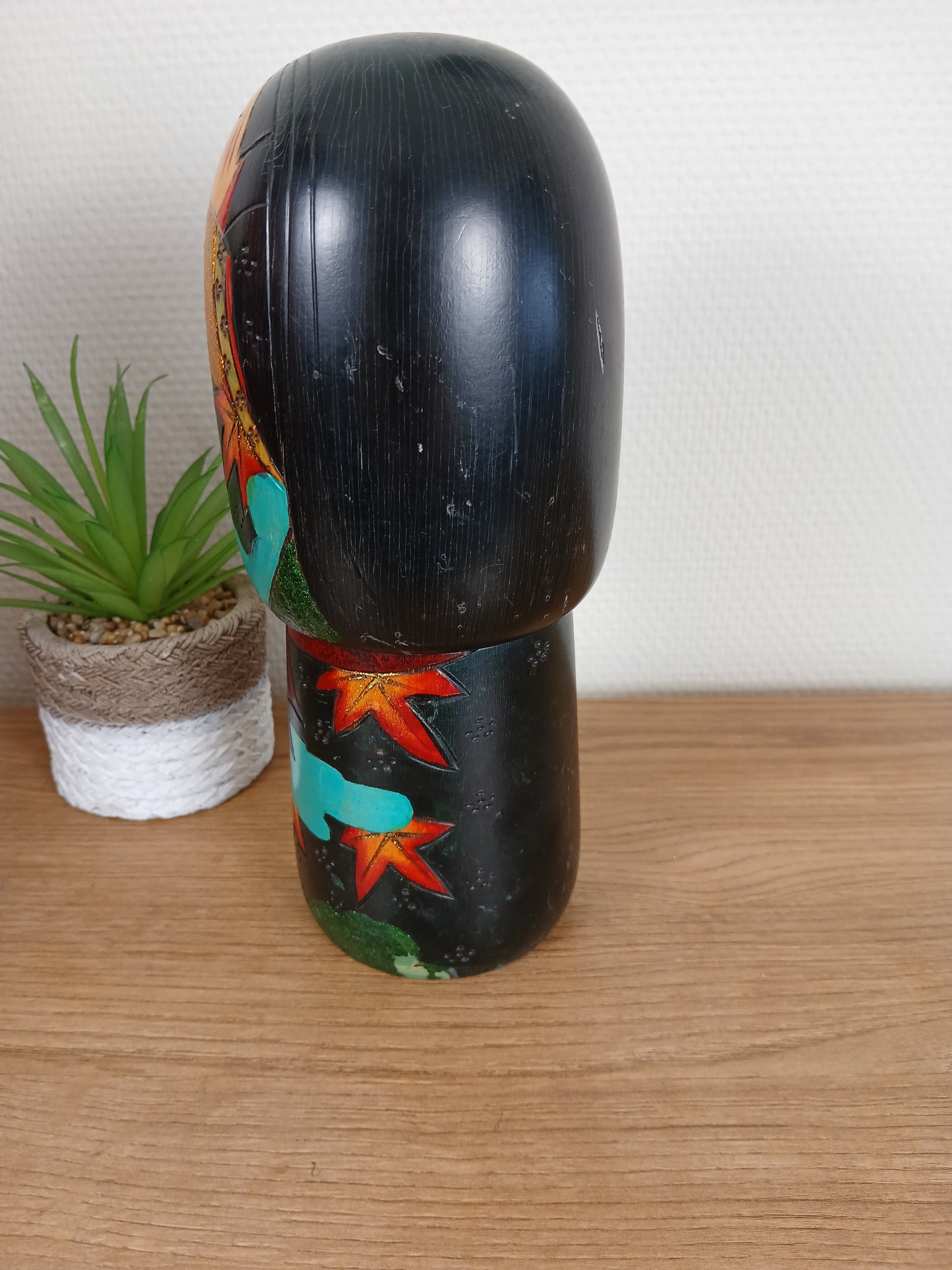 Beautiful creative Kokeshi made by Toshio Sekiguchi (1947-)
