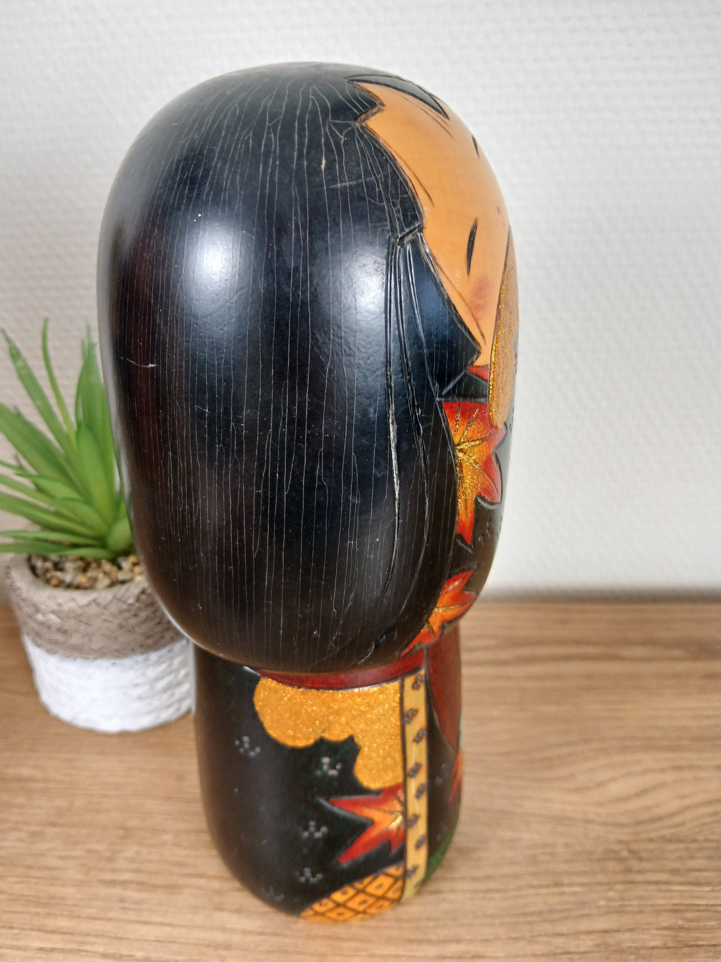 Beautiful creative Kokeshi made by Toshio Sekiguchi (1947-)