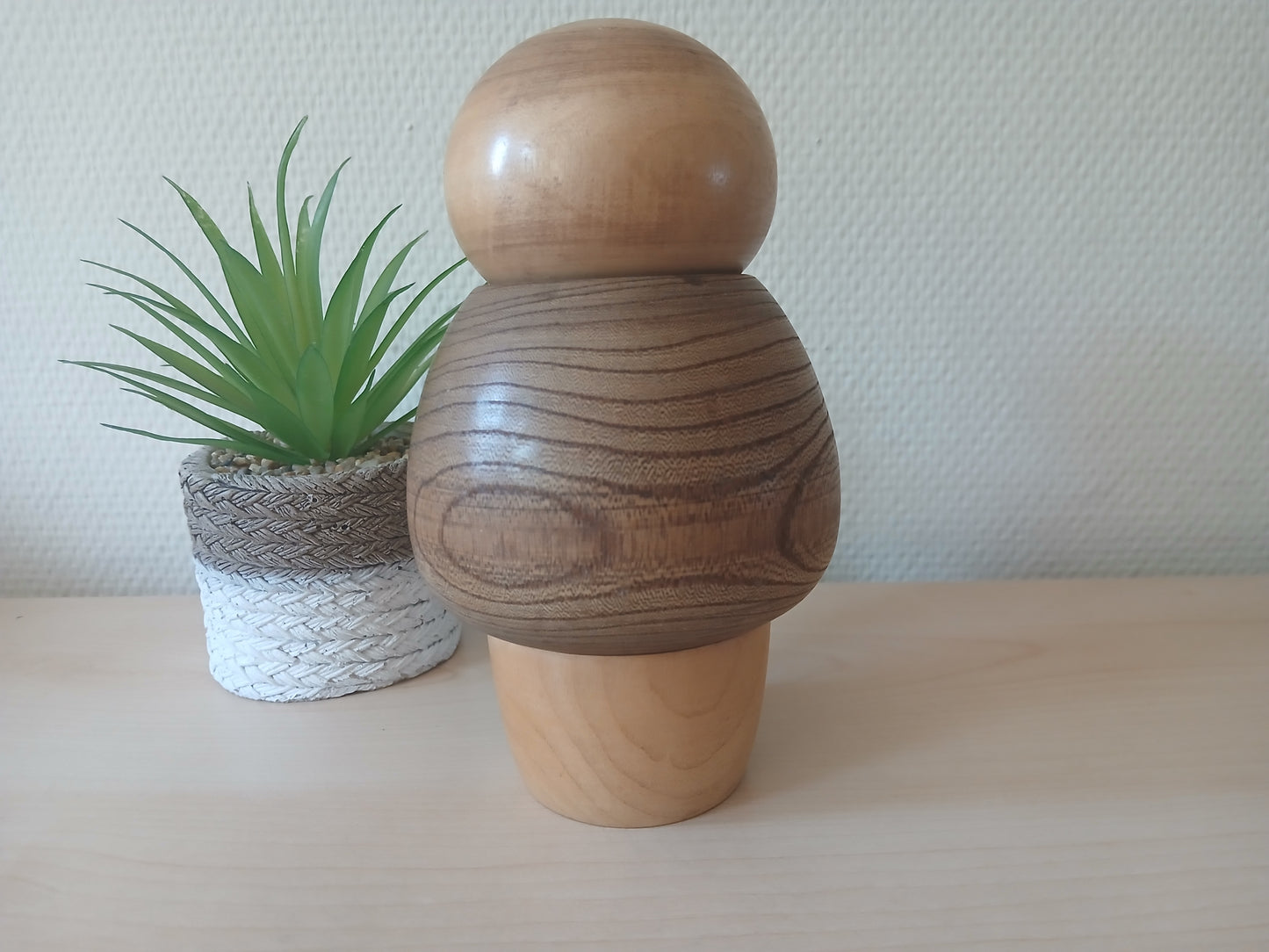 Vintage creative kokeshi by Masao Watanabe (1917-2007)