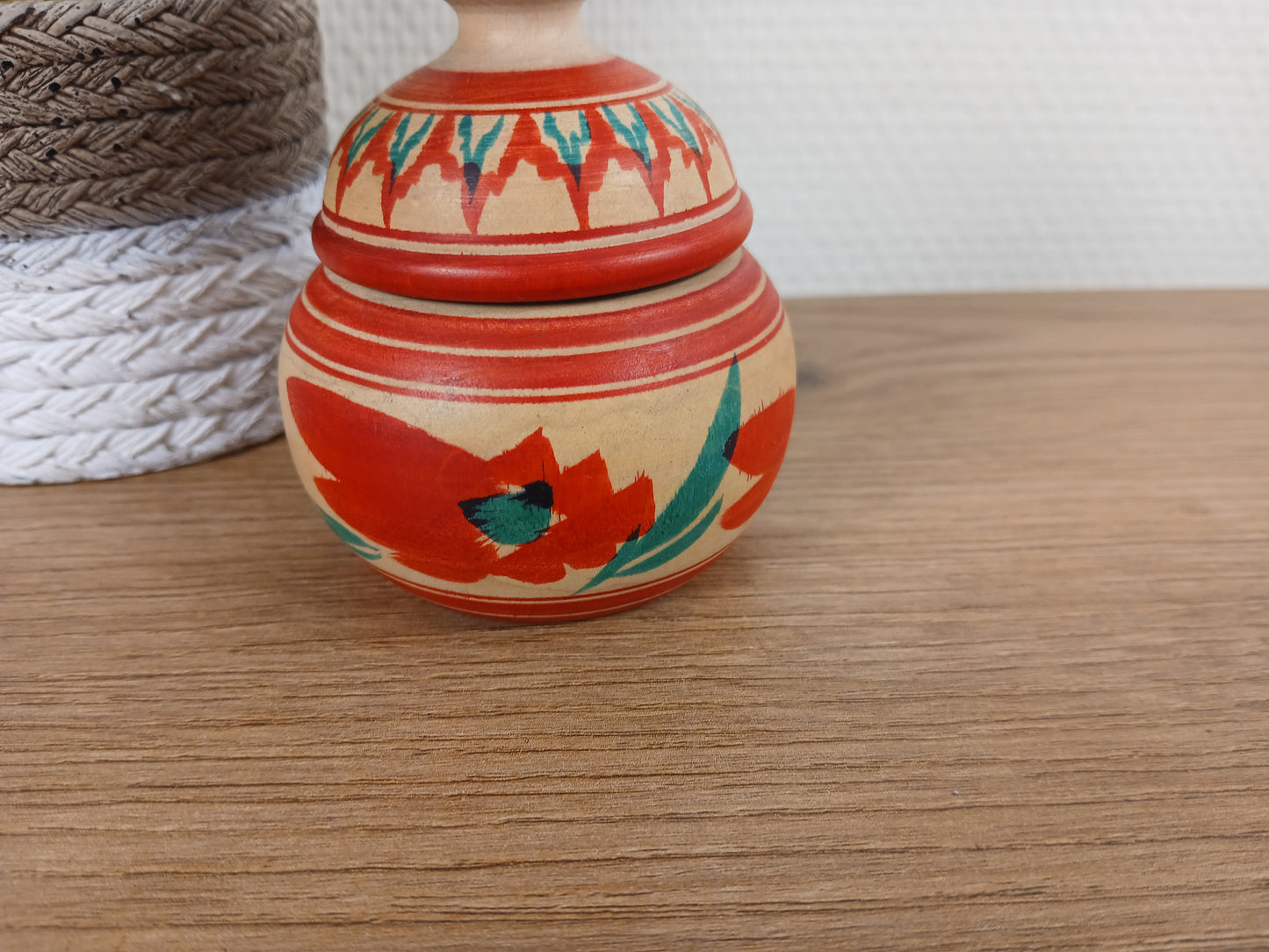 Vintage Ejiko kokeshi by Umeki Shuichi - With container