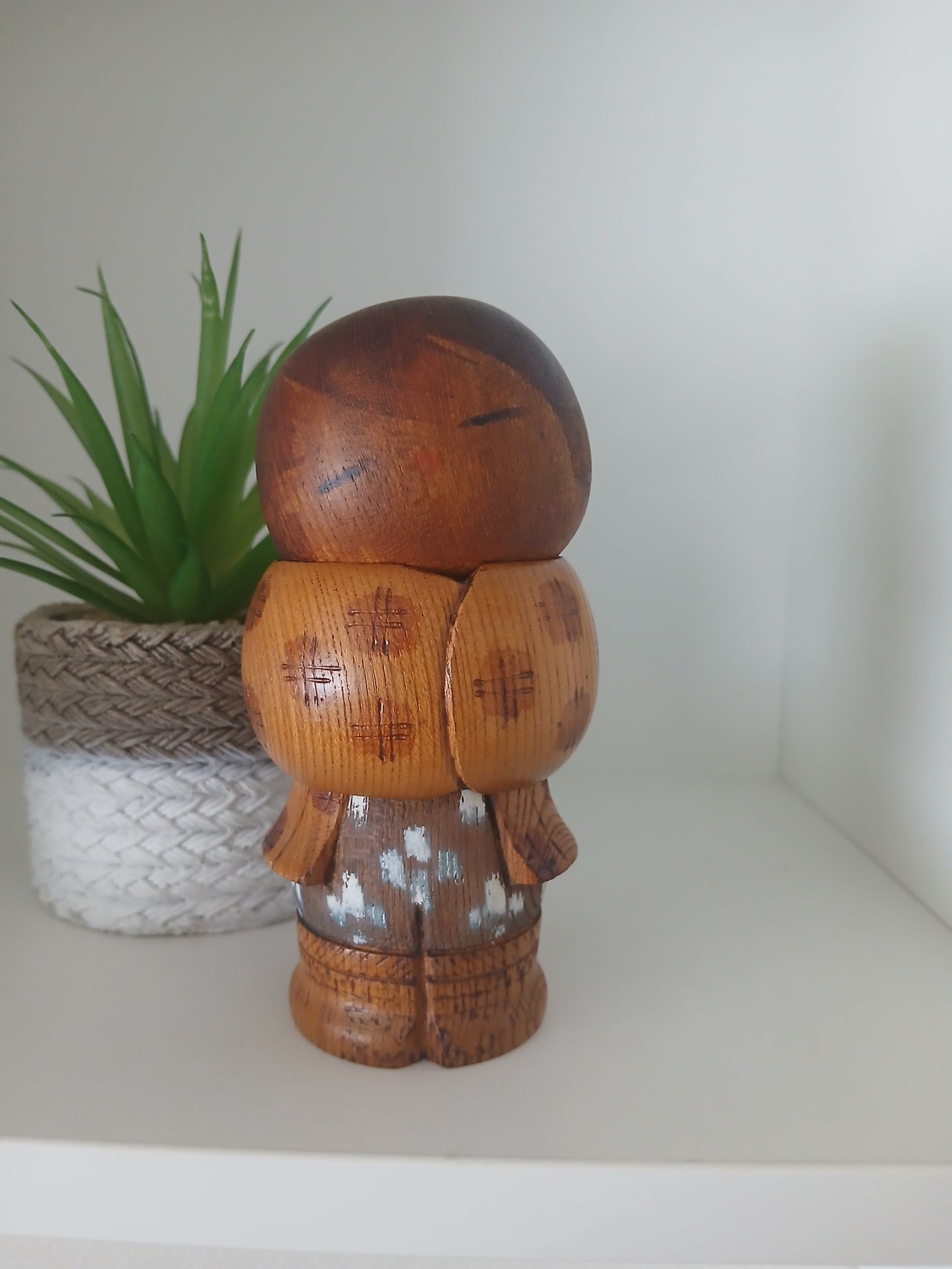 Rare Vintage Sosaku Kokeshi by Aoki Ryoka (1931-)