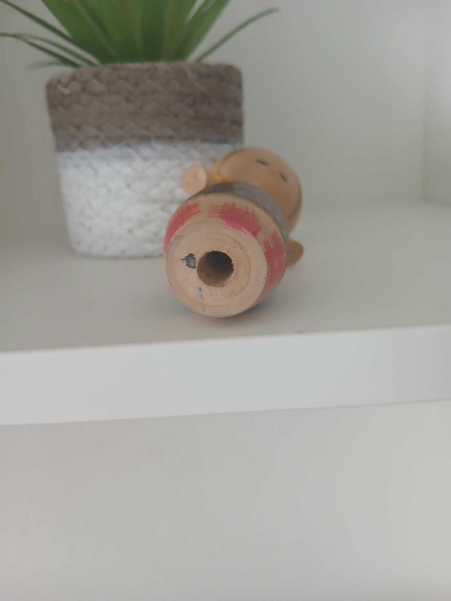Cute creative kokeshi with lovely pigtails