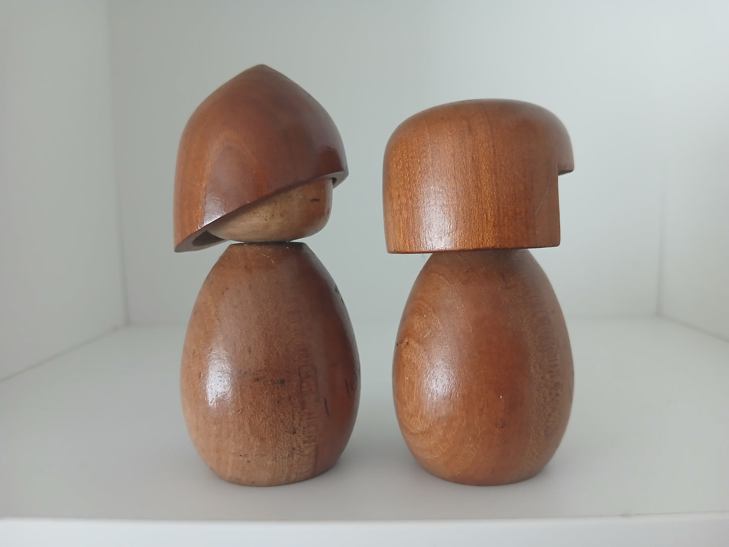 Vintage set off creative kokeshi by Masashi Takeda (1930-2015)
