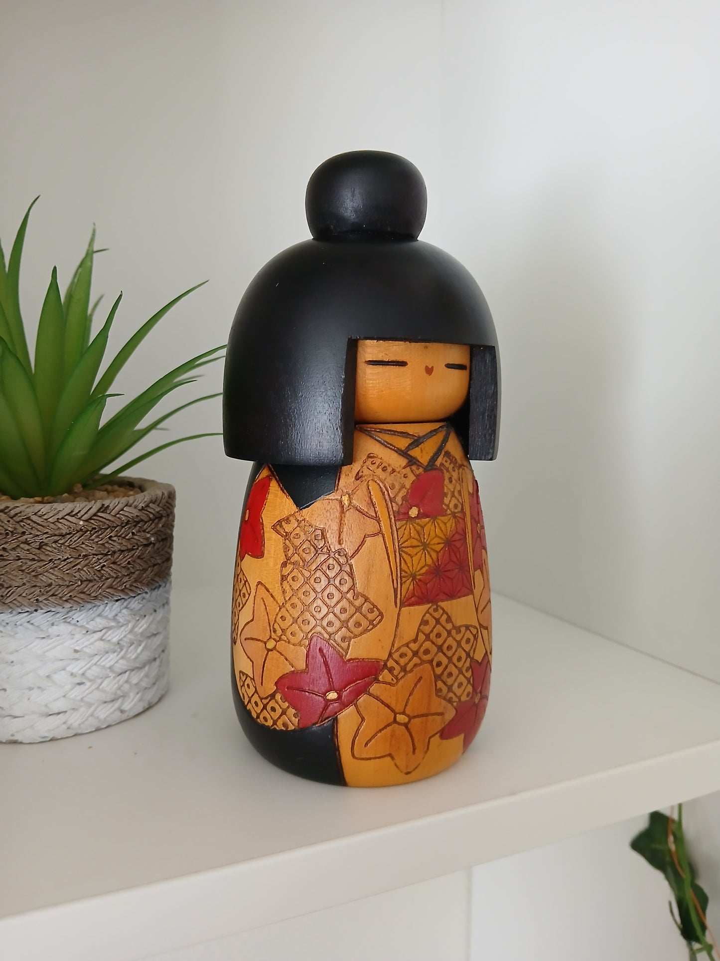 Rare Vintage Gumma Kokeshi By Kazuo Takamizawa (1927-)