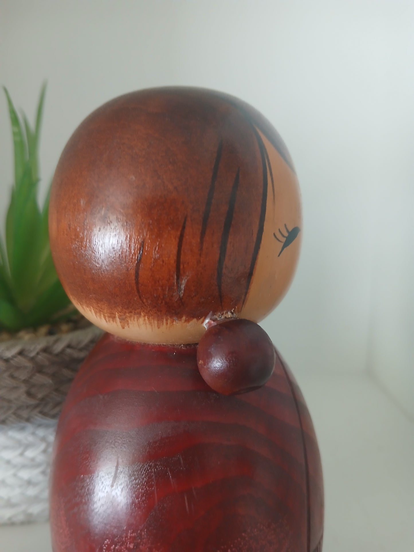 Rare Vintage Sosaku Kokeshi by Aoki Ryoka (1931-)