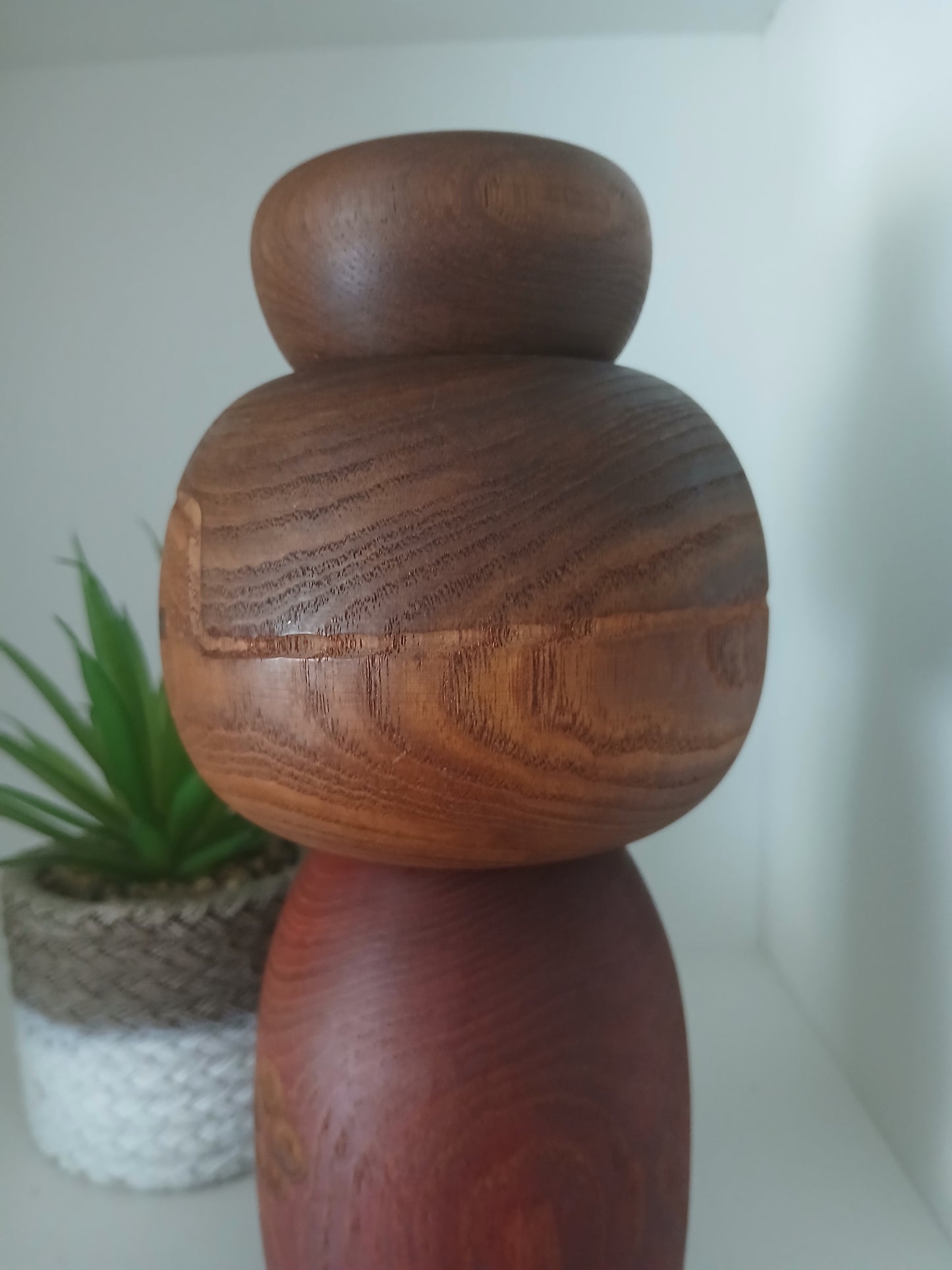 Rare vintage Sosaku kokeshi mad by Sanpei Yamanaka (1926-2012)