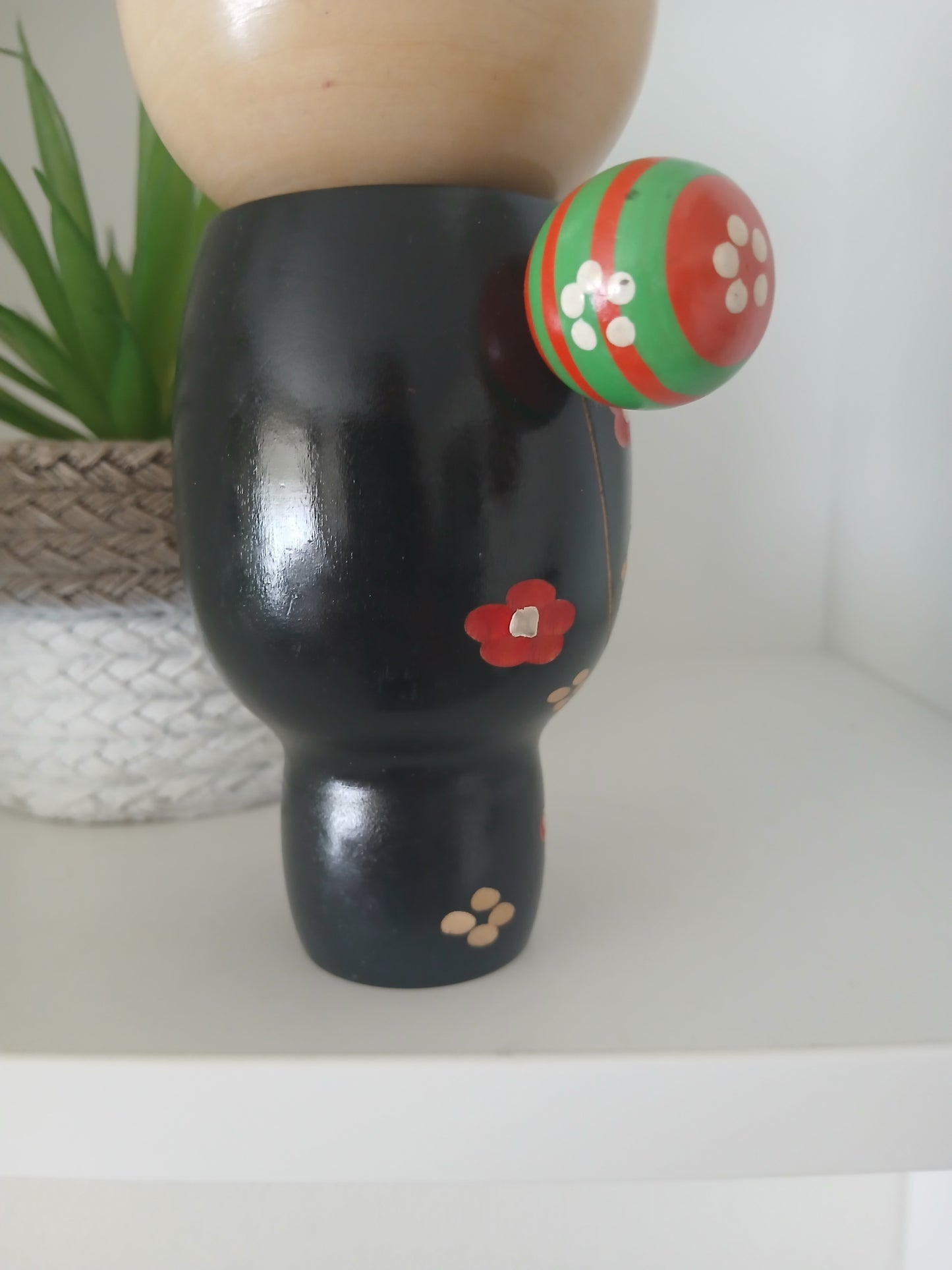 Vintage creative kokeshi with ball