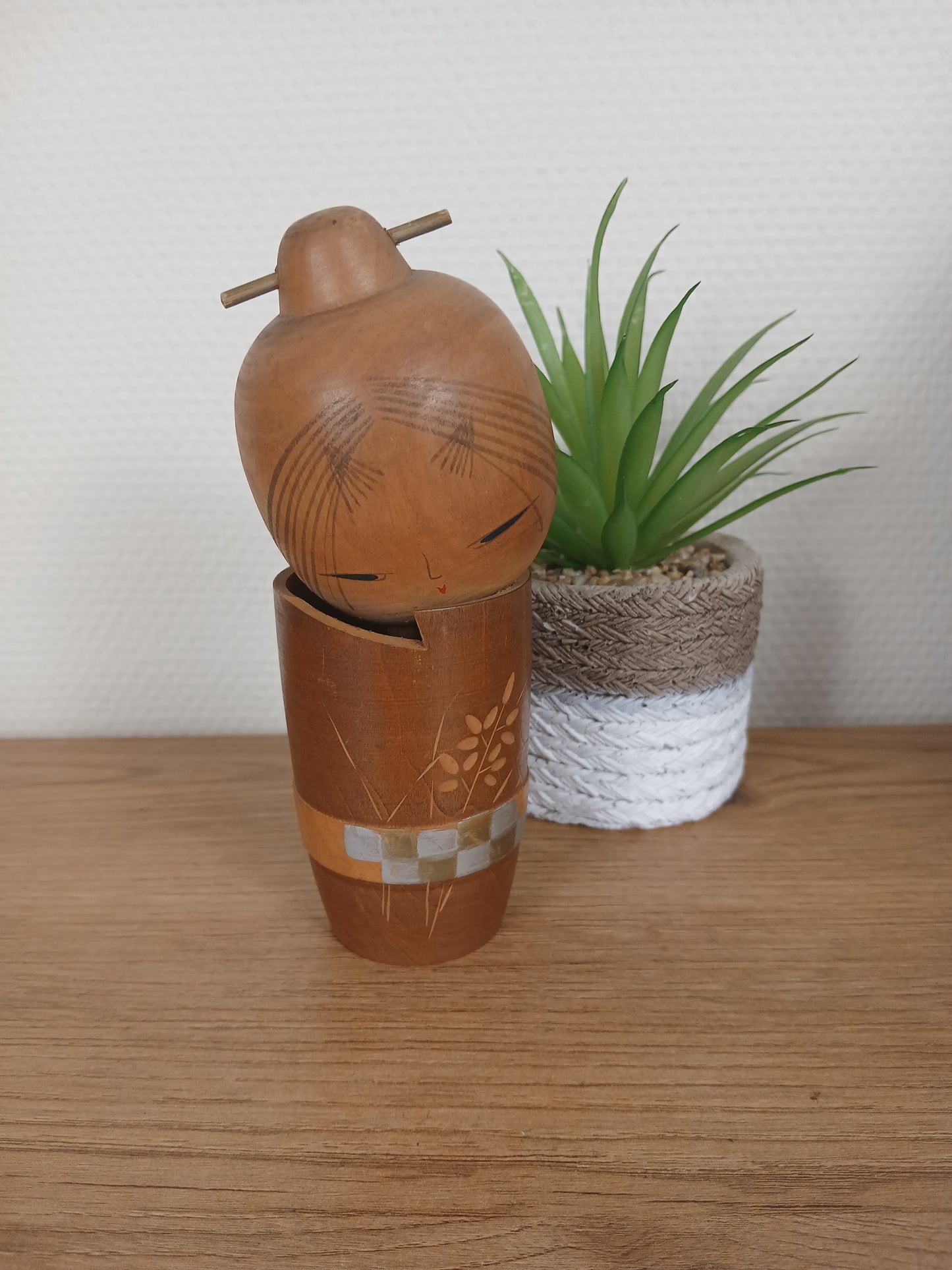 Vintage creative kokeshi by Sato Suigai (1920-)