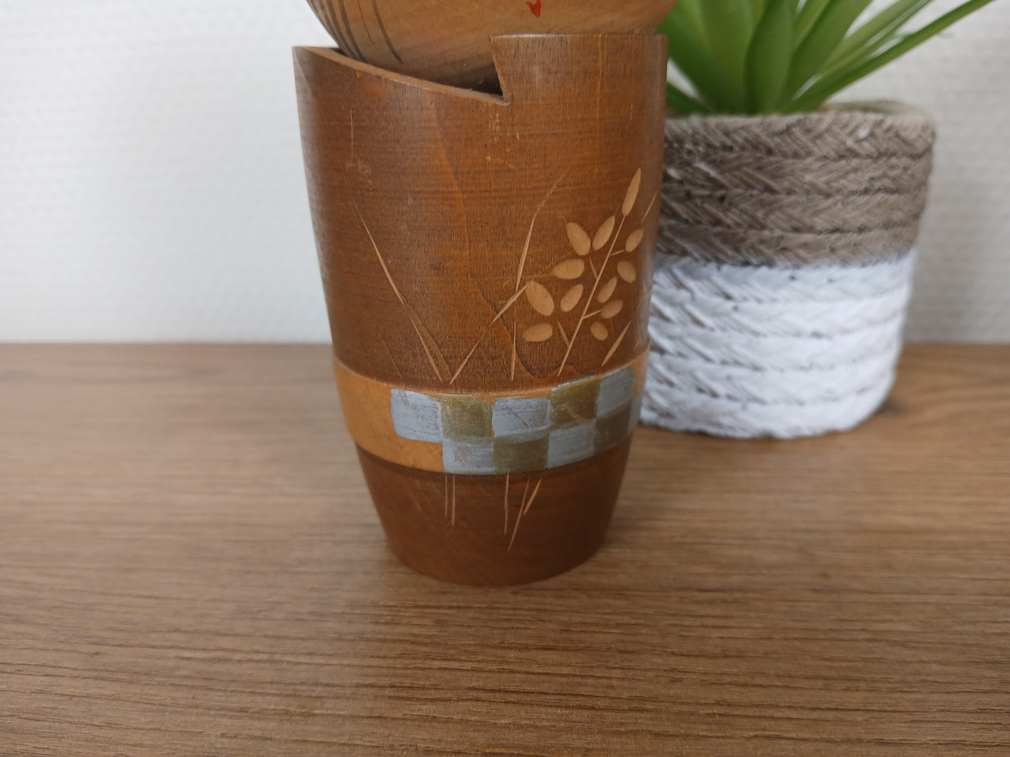 Vintage creative kokeshi by Sato Suigai (1920-)