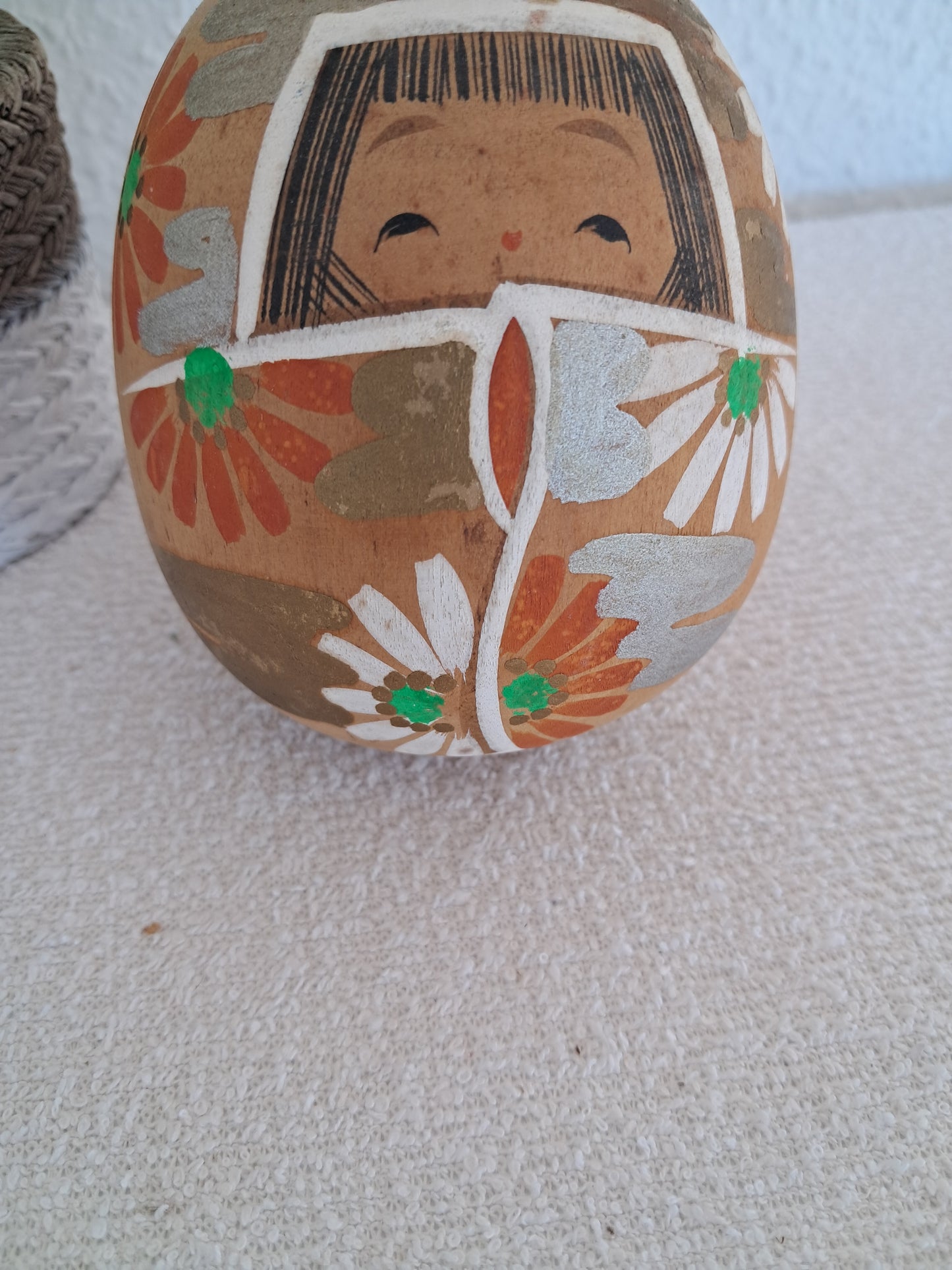 Vintage Sosaku kokeshi made by Aoki Ryoka