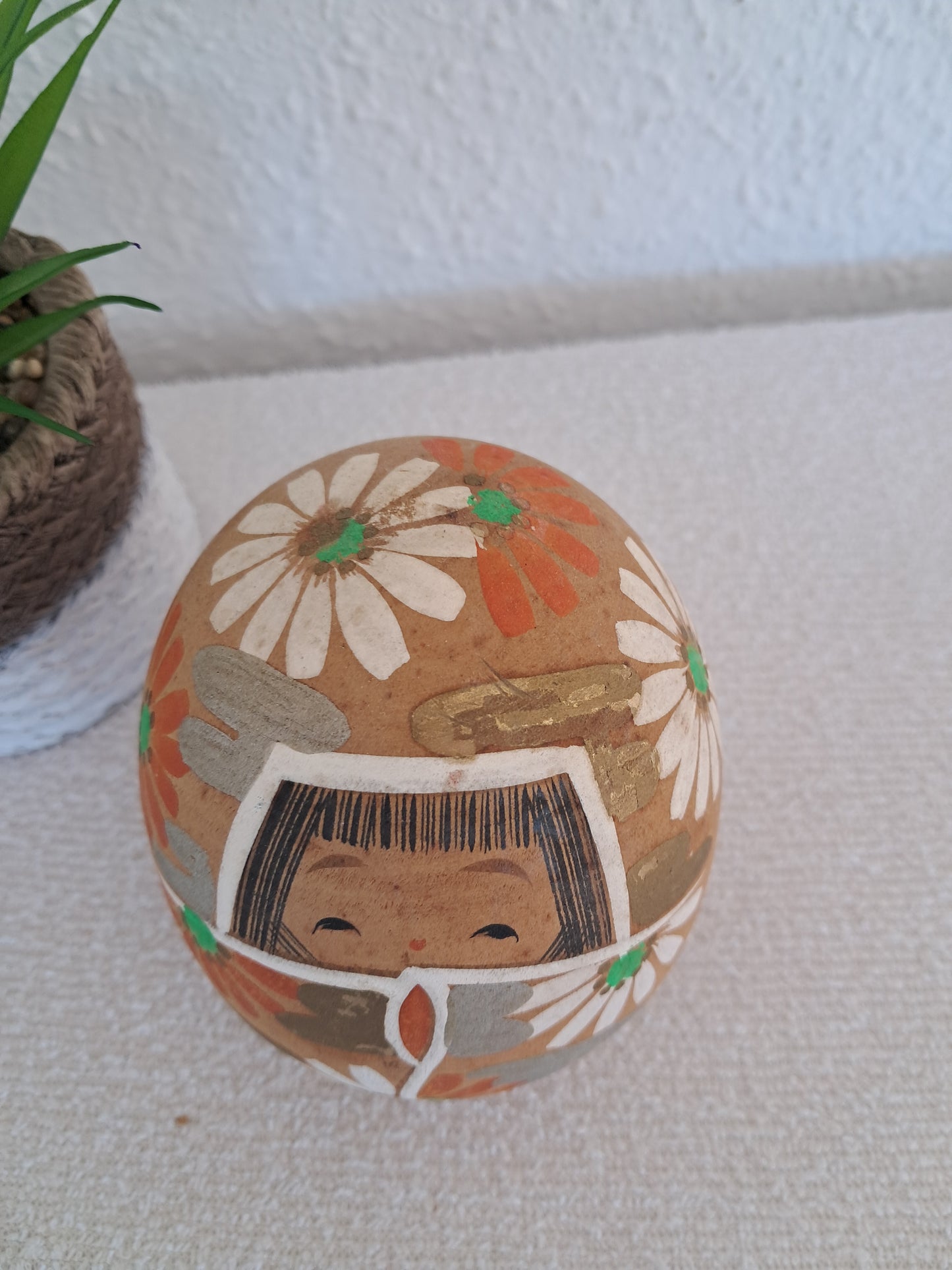 Vintage Sosaku kokeshi made by Aoki Ryoka