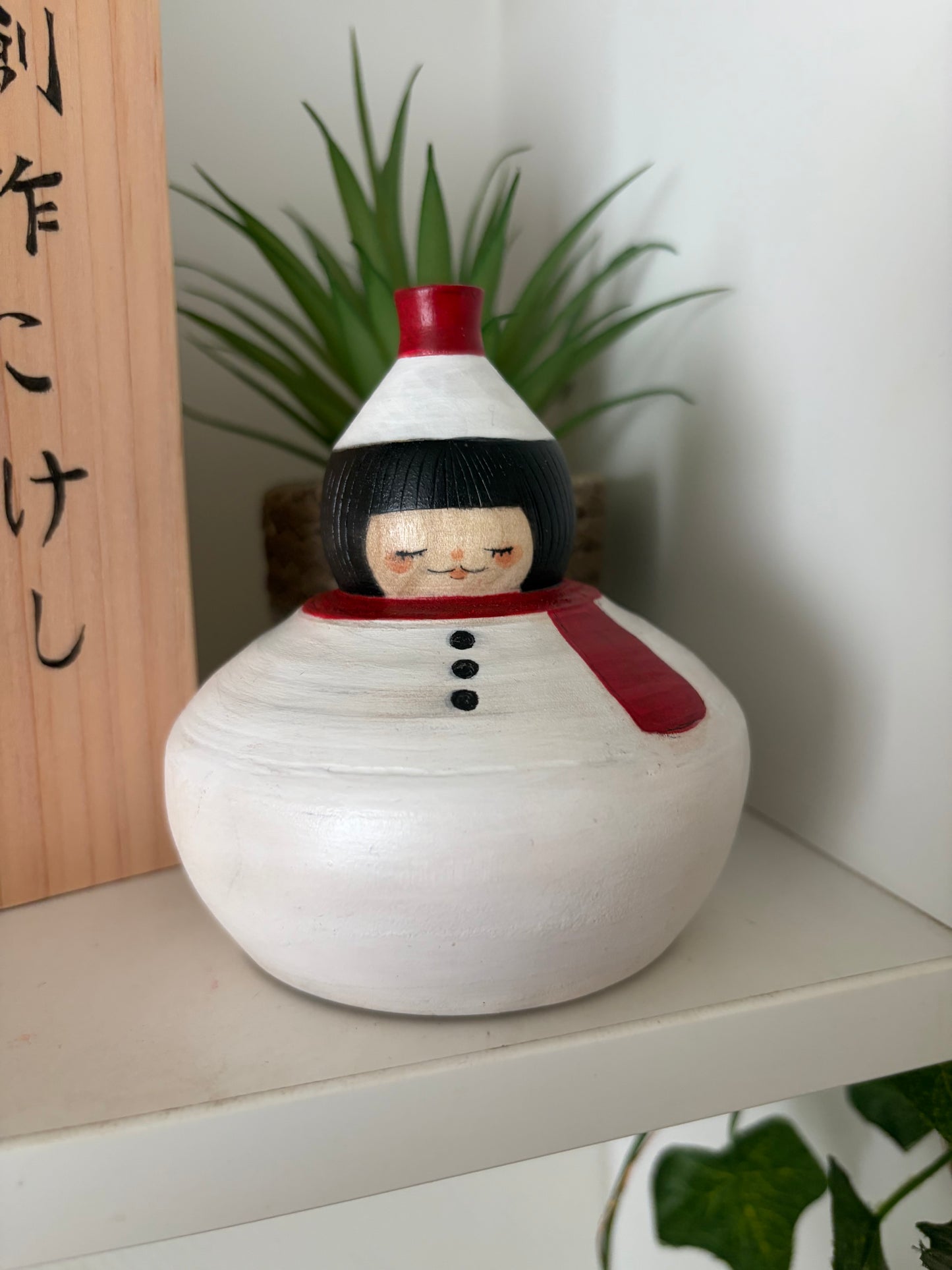 Exclusive One off a kind kokeshi by Nagisa Hirano