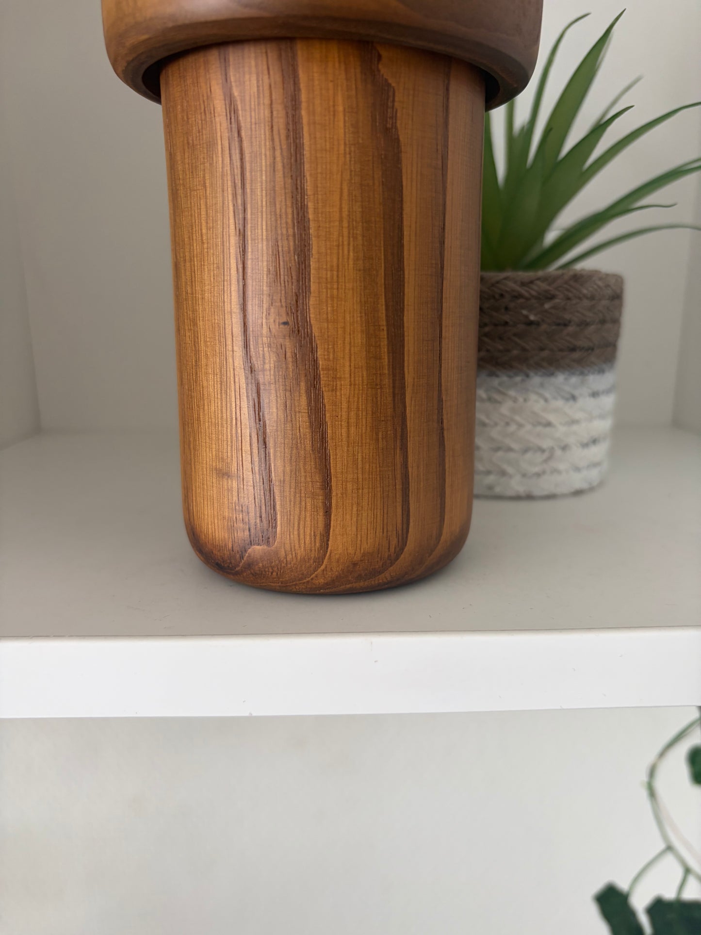 vintage Gumma kokeshi by Usaburo with hidden storage!