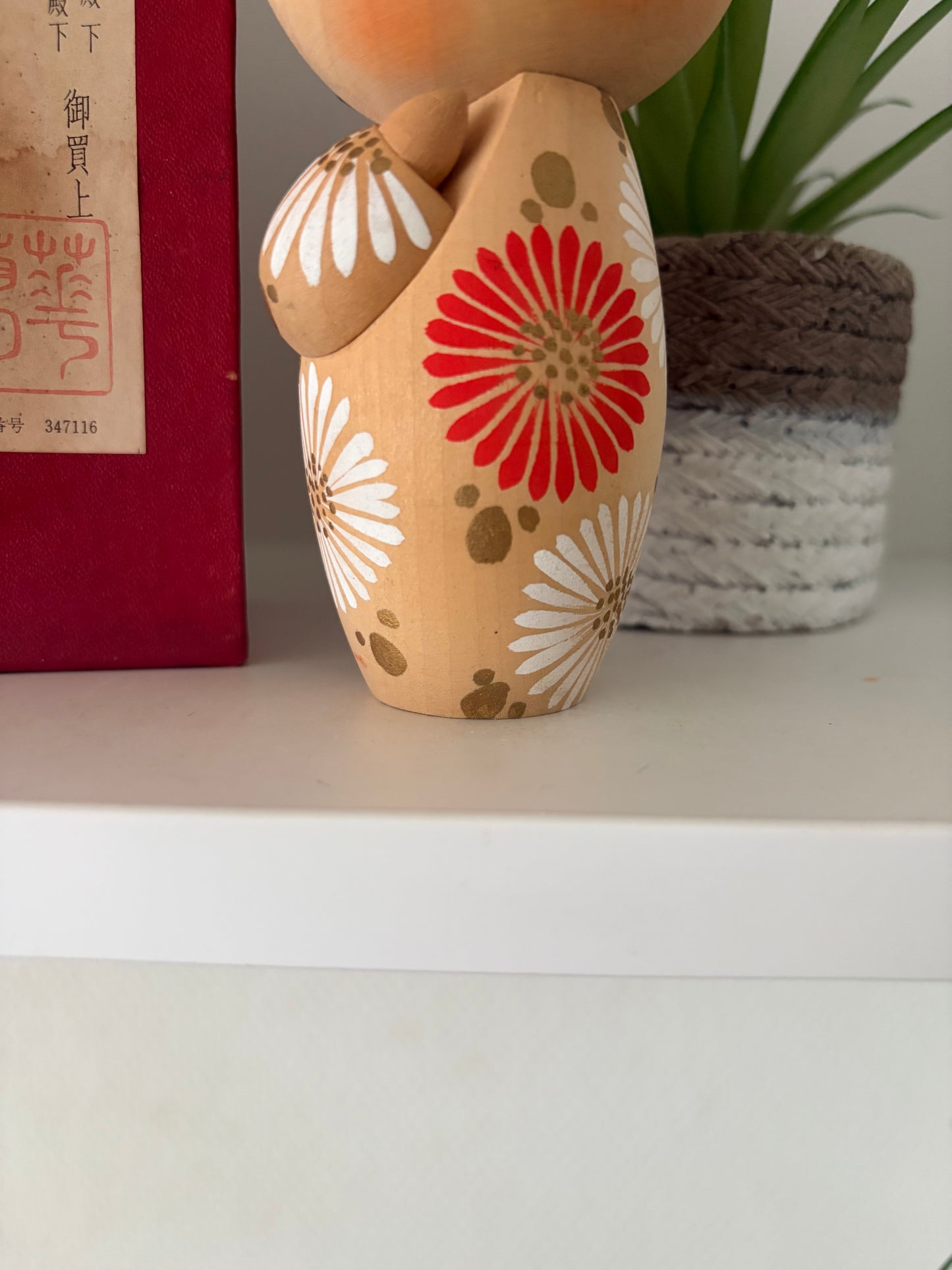 Vintage Sosaku kokeshi by Aoki Ryoka (1931-)
