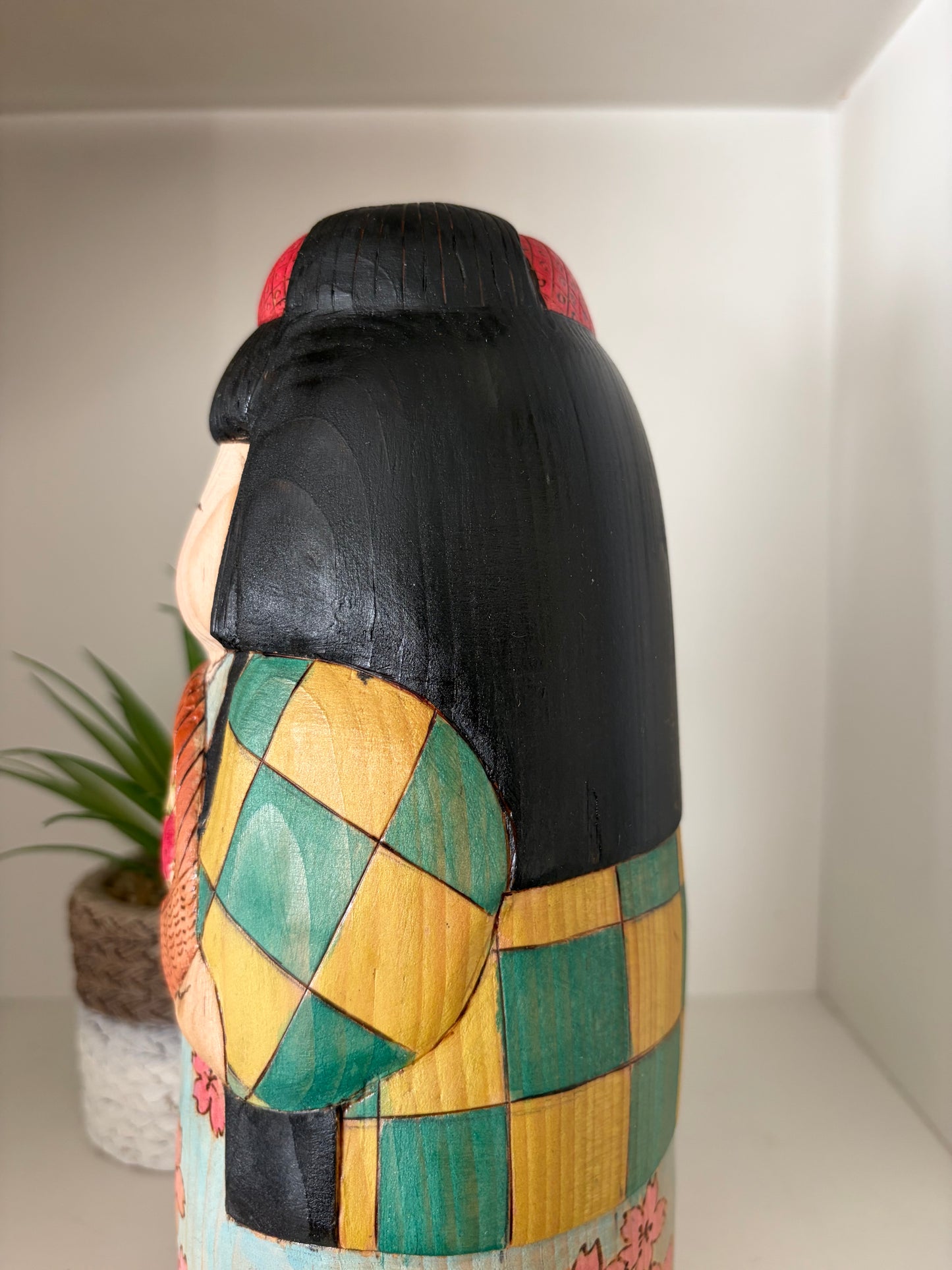 Modern Sosaku kokeshi by Yuko Yamazaki is part of her Halloween Series - With box