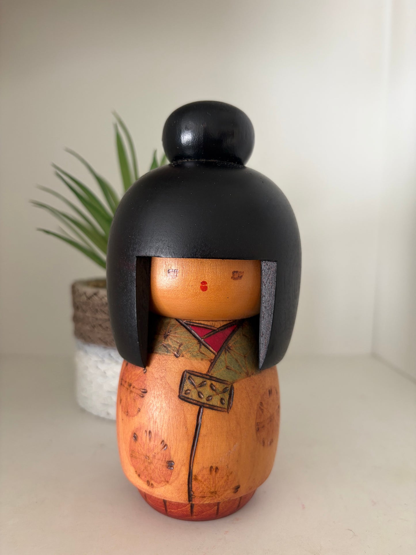Vintage Gumma kokeshi by Kazuo Takamizawa