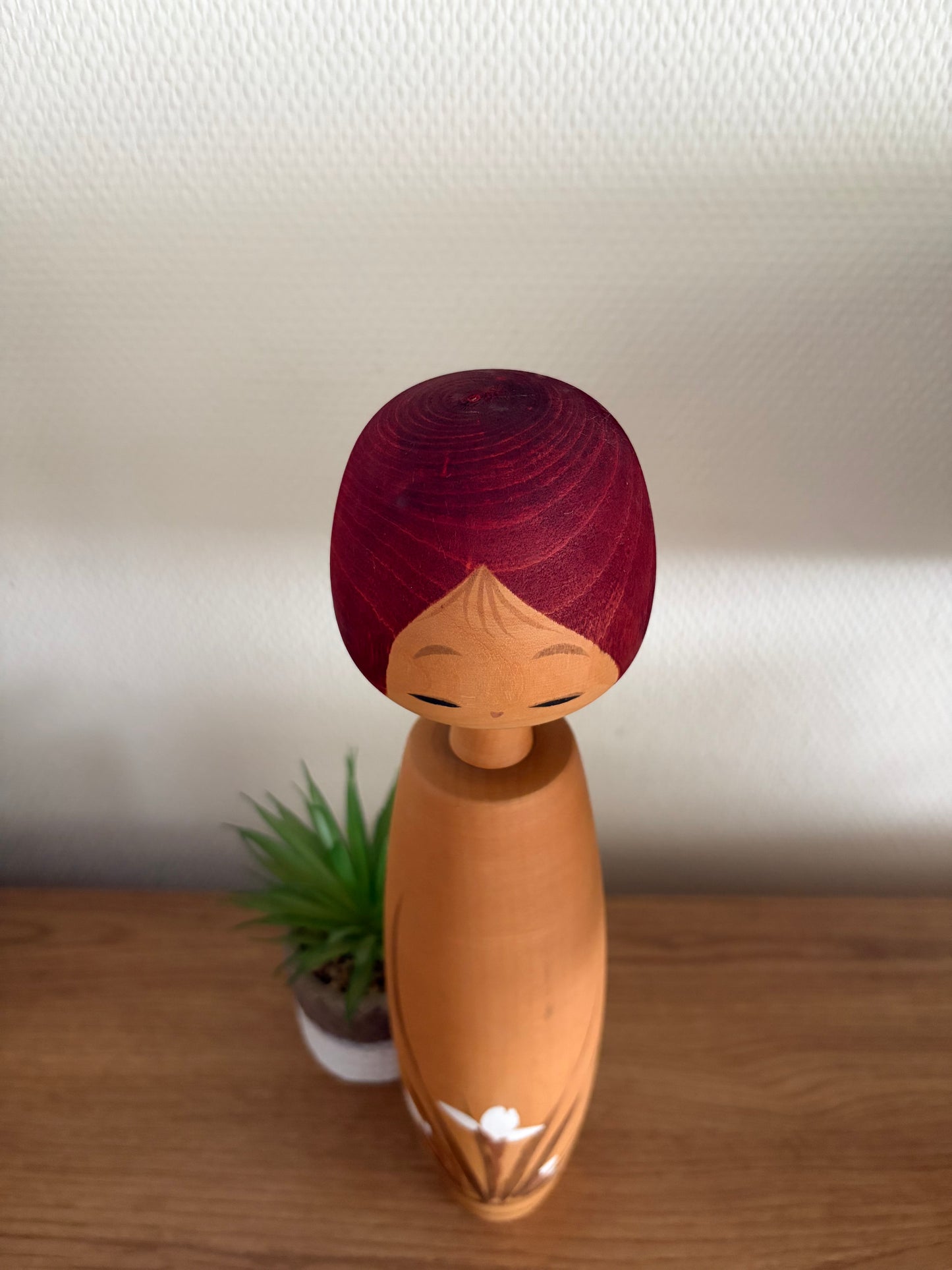 Exclusive vintage Sosaku kokeshi by Aoki Ryoka (1931-)