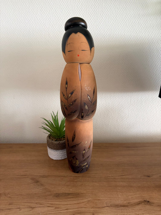 Exclusive vintage Sosaku kokeshi by Aoki Ryoka (1931-)