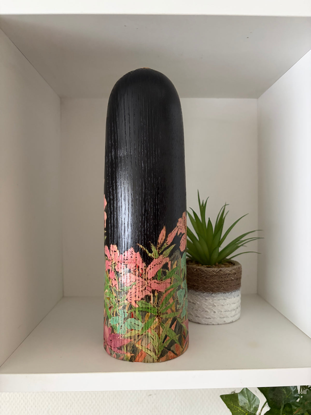 Exclusive one of a kind kokeshi by Yuko Yamazaki
