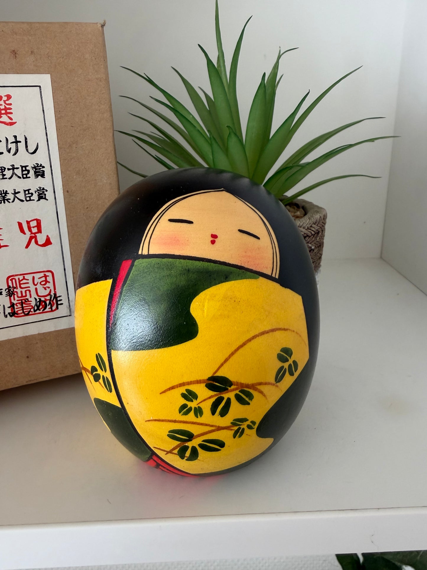 Vintage creative kokeshi by Hajime Miyashita (1940-)