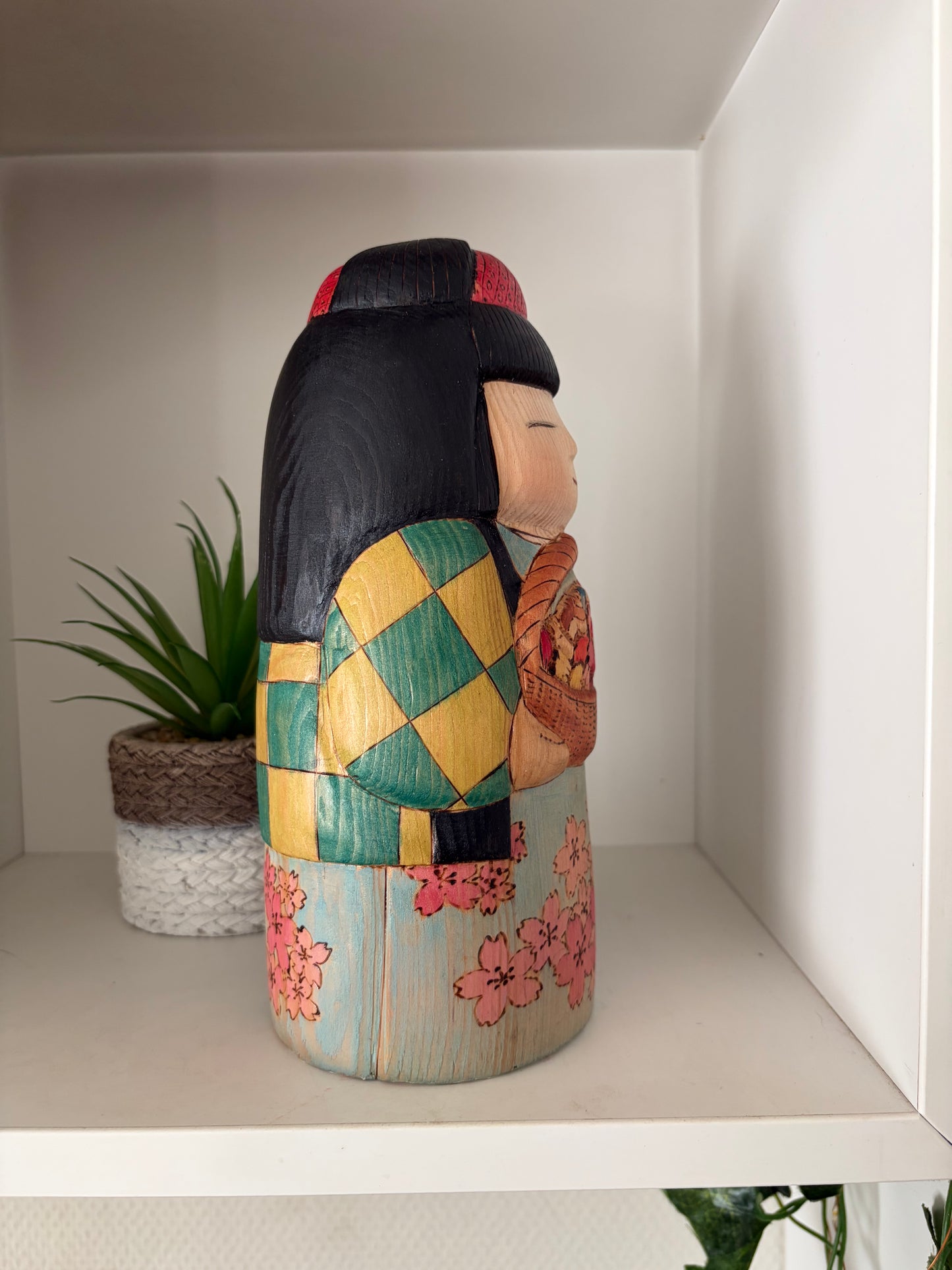 Modern Sosaku kokeshi by Yuko Yamazaki is part of her Halloween Series - With box