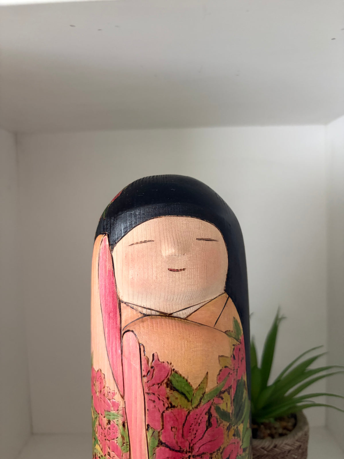 Exclusive one of a kind kokeshi by Yuko Yamazaki