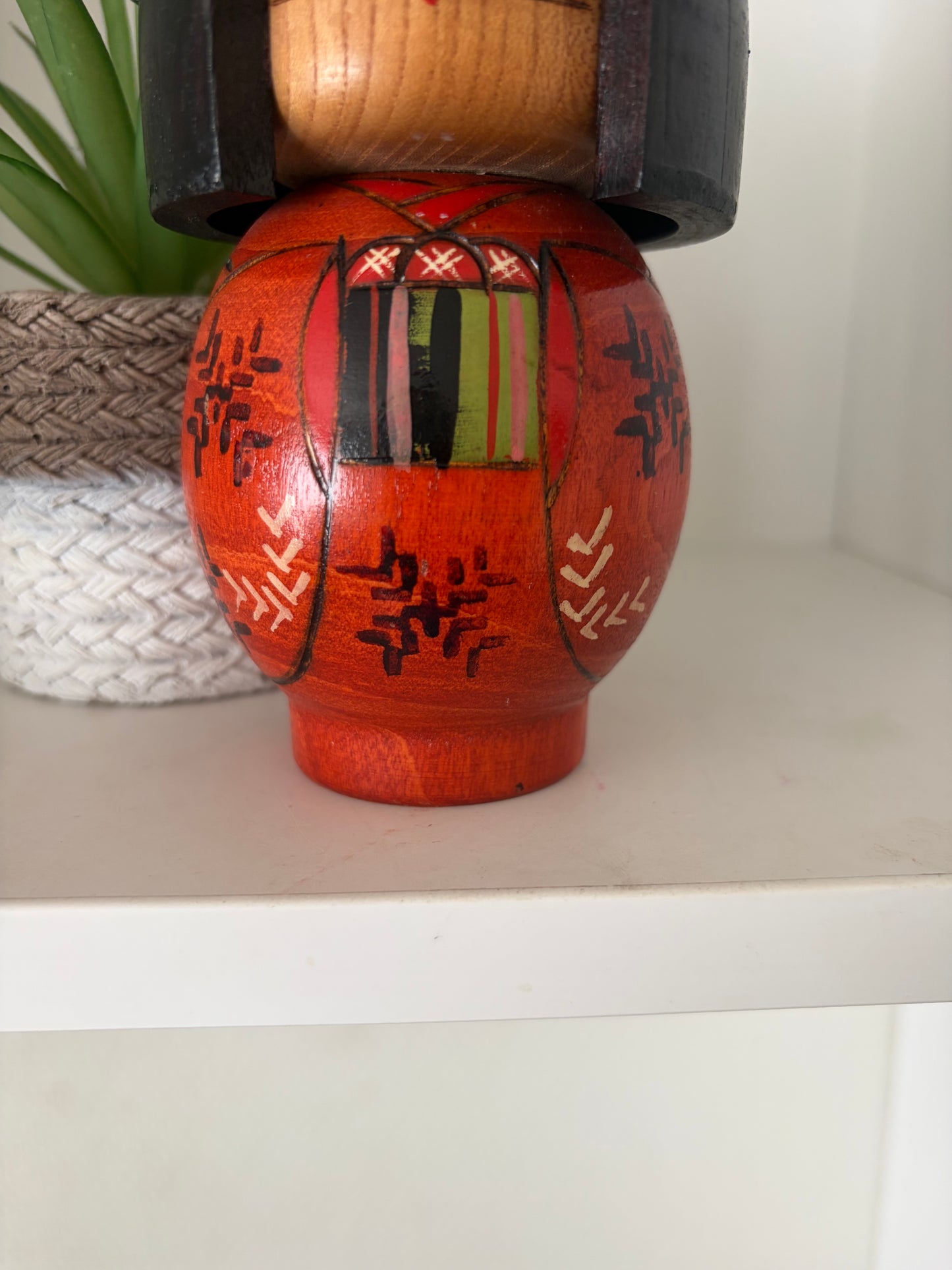 Vintage Gumma kokeshi by Kazuo Takamizawa (1927-)