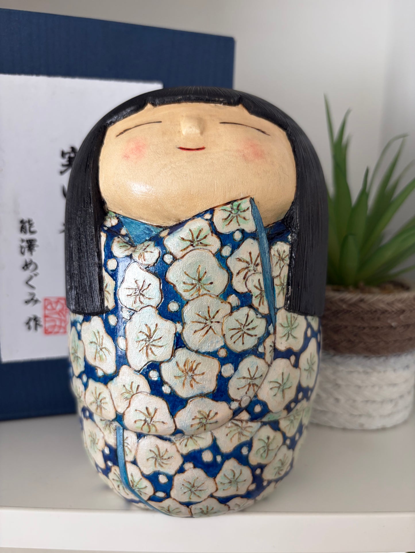One of a kind Sosaku kokeshi by Megumi Nozawa