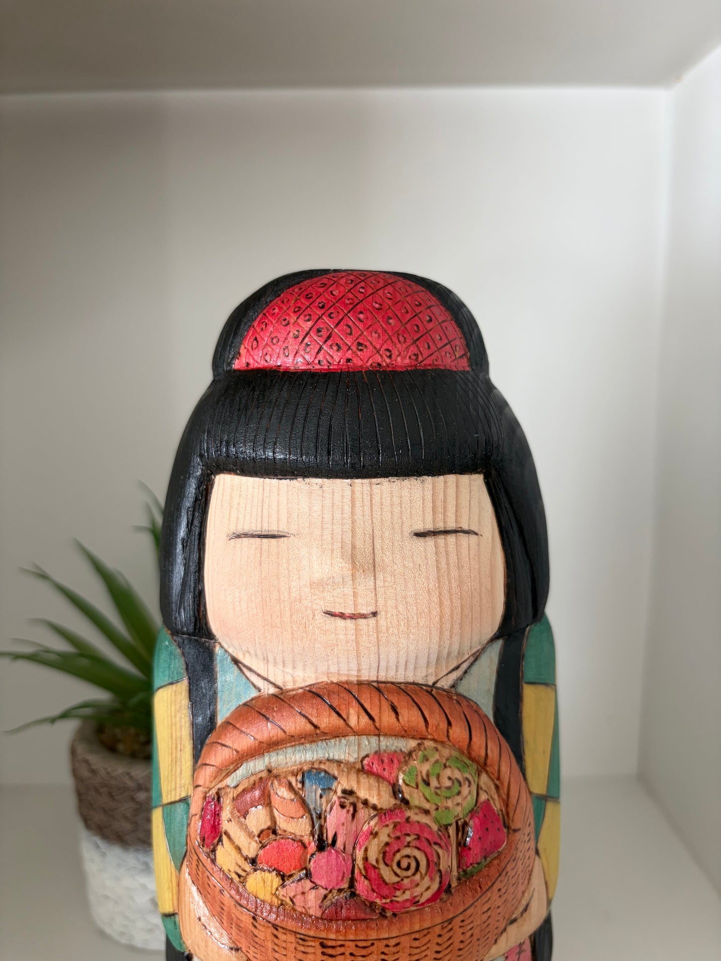 Modern Sosaku kokeshi by Yuko Yamazaki is part of her Halloween Series - With box