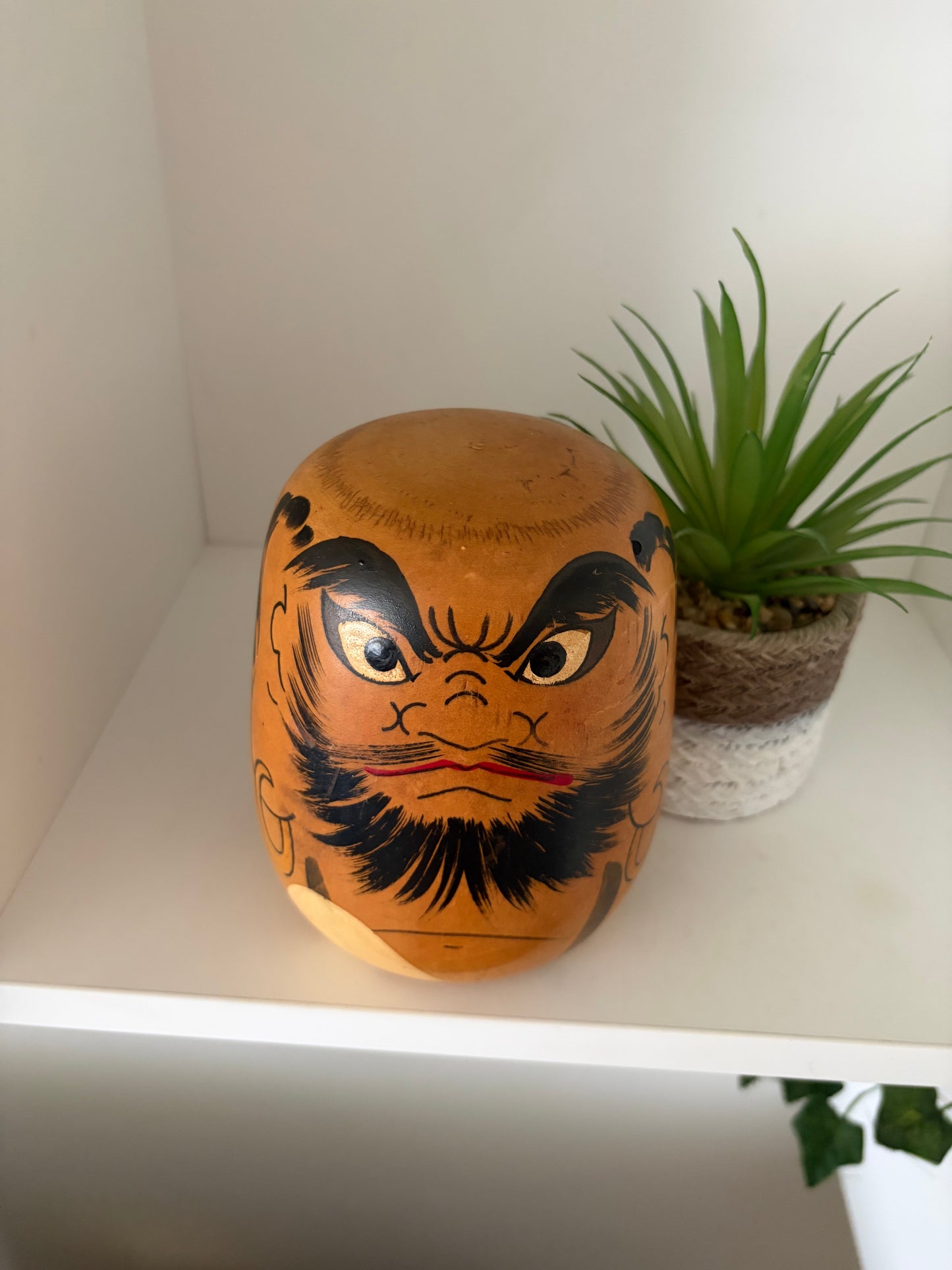 Rare vintage Daruma kokeshi by Kazuo Takamizawa (1927-)