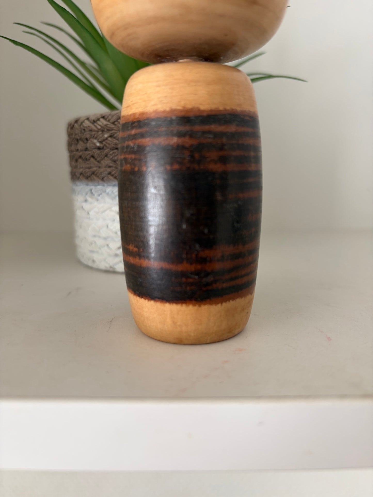 Rare Vintage Creative Kokeshi by renowned artisan Ikuyoshi Yokozuka