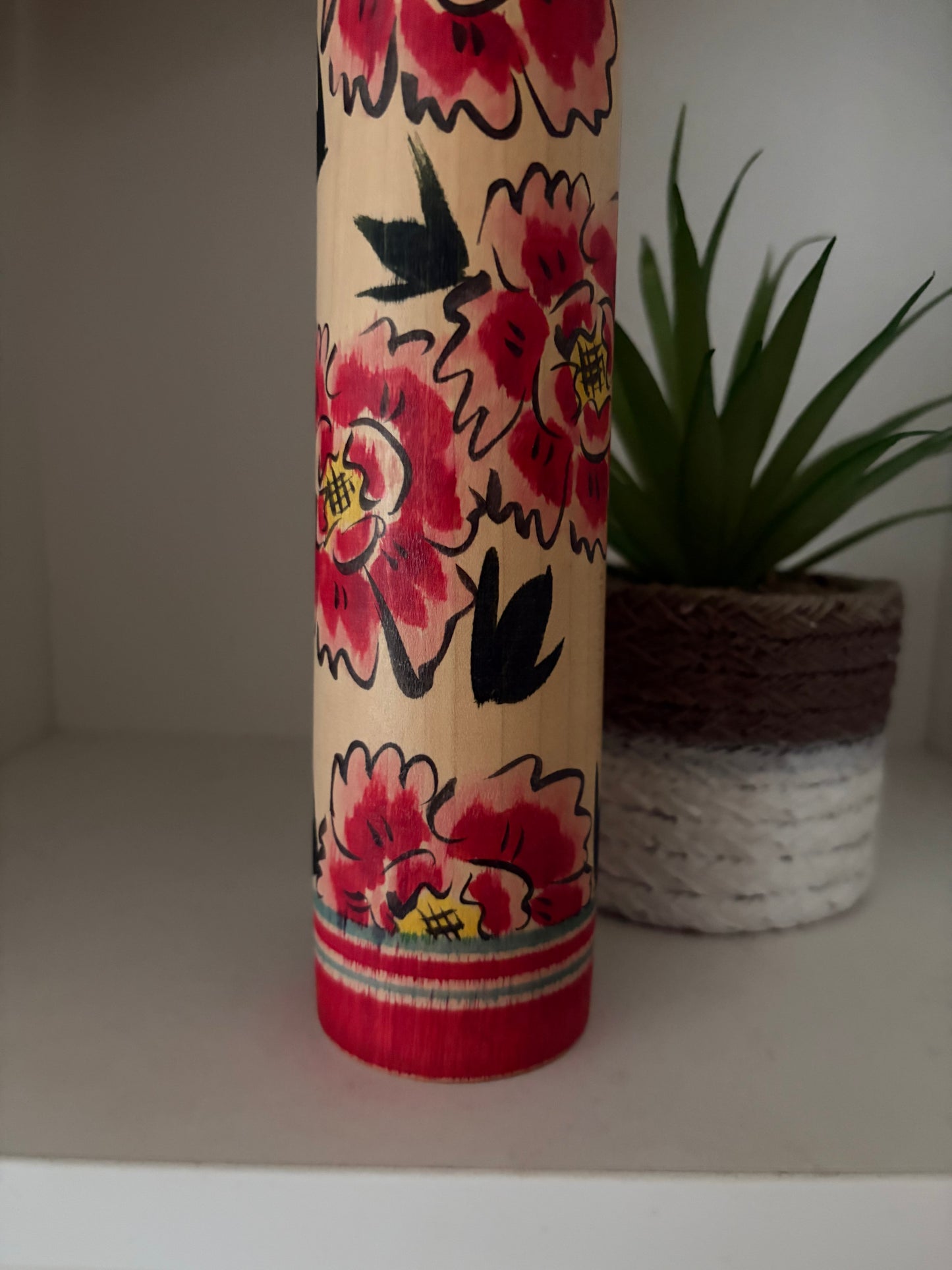 Rare Nakanosawa kokeshi by Honda Hiroshi（1934～2011）